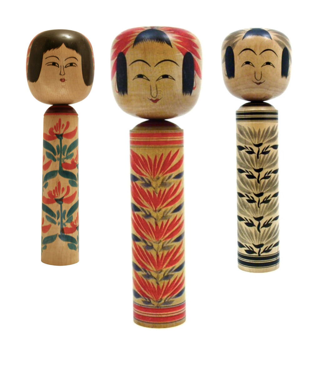 Japanese Traditional Kokeshi | Hijiori-Kei (Family)