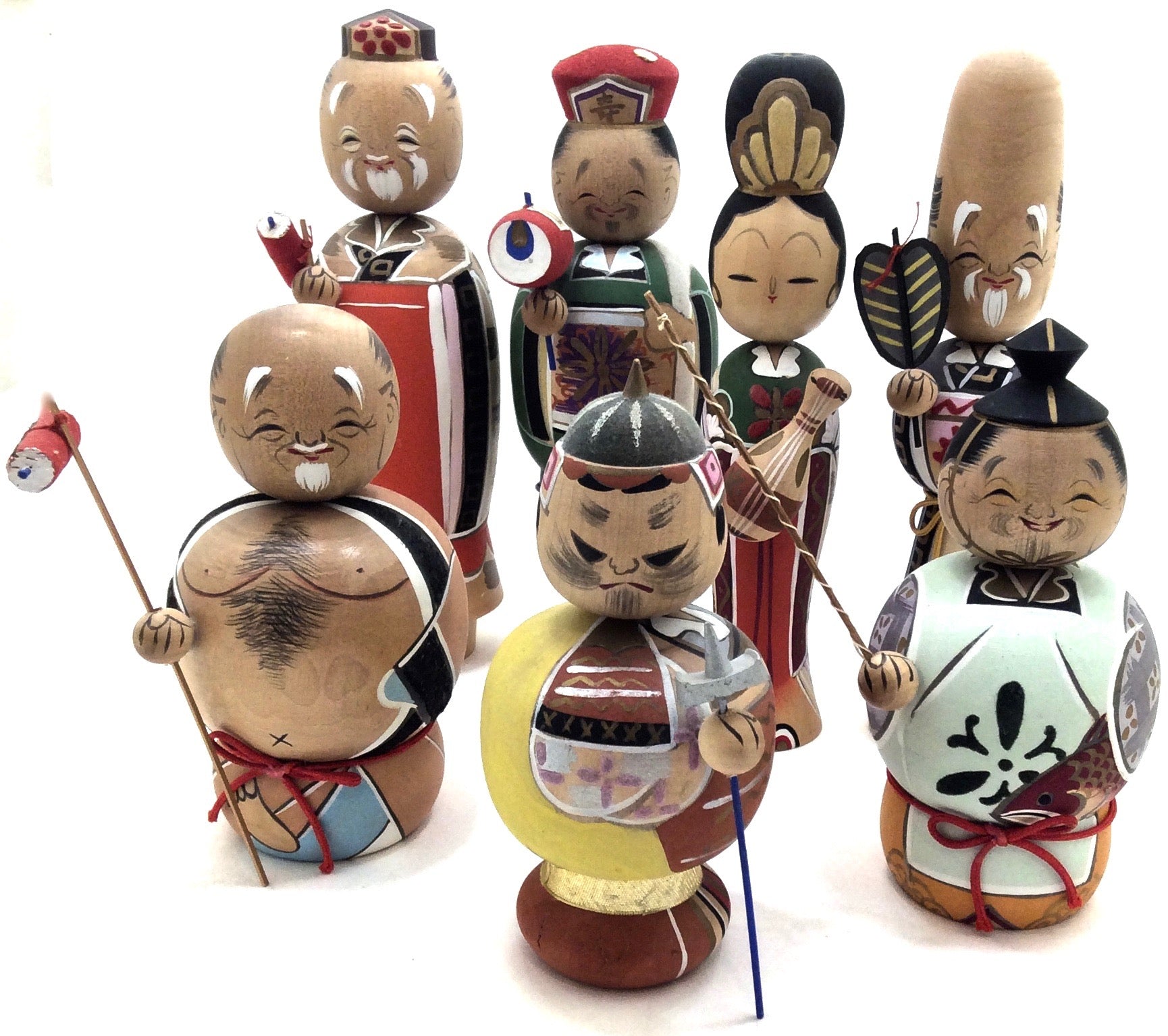 Vintage Japanese Kokeshi Dolls & Toys