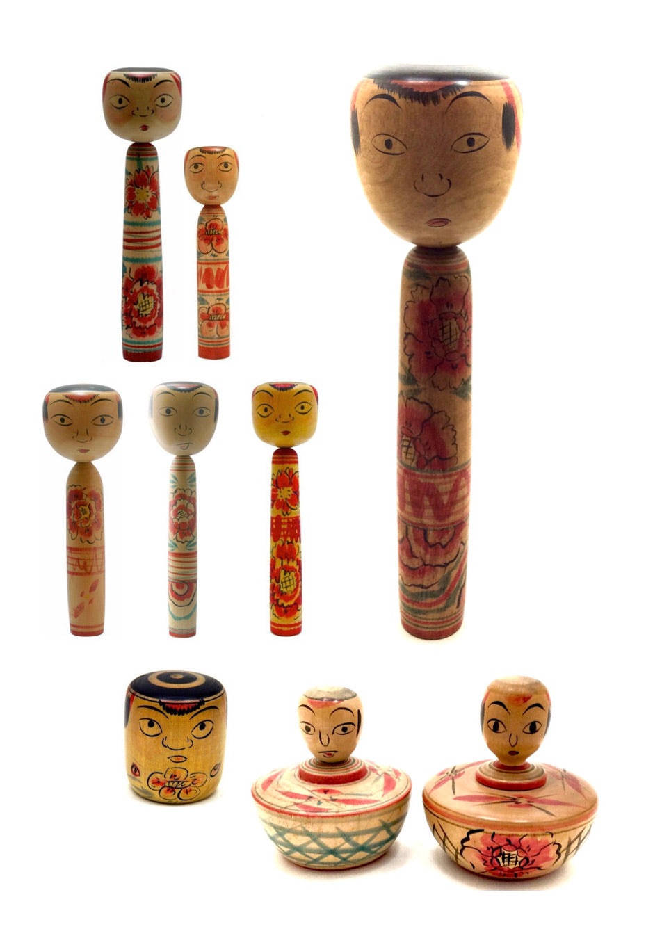 Nakanosawa Traditional Kokeshi Dolls