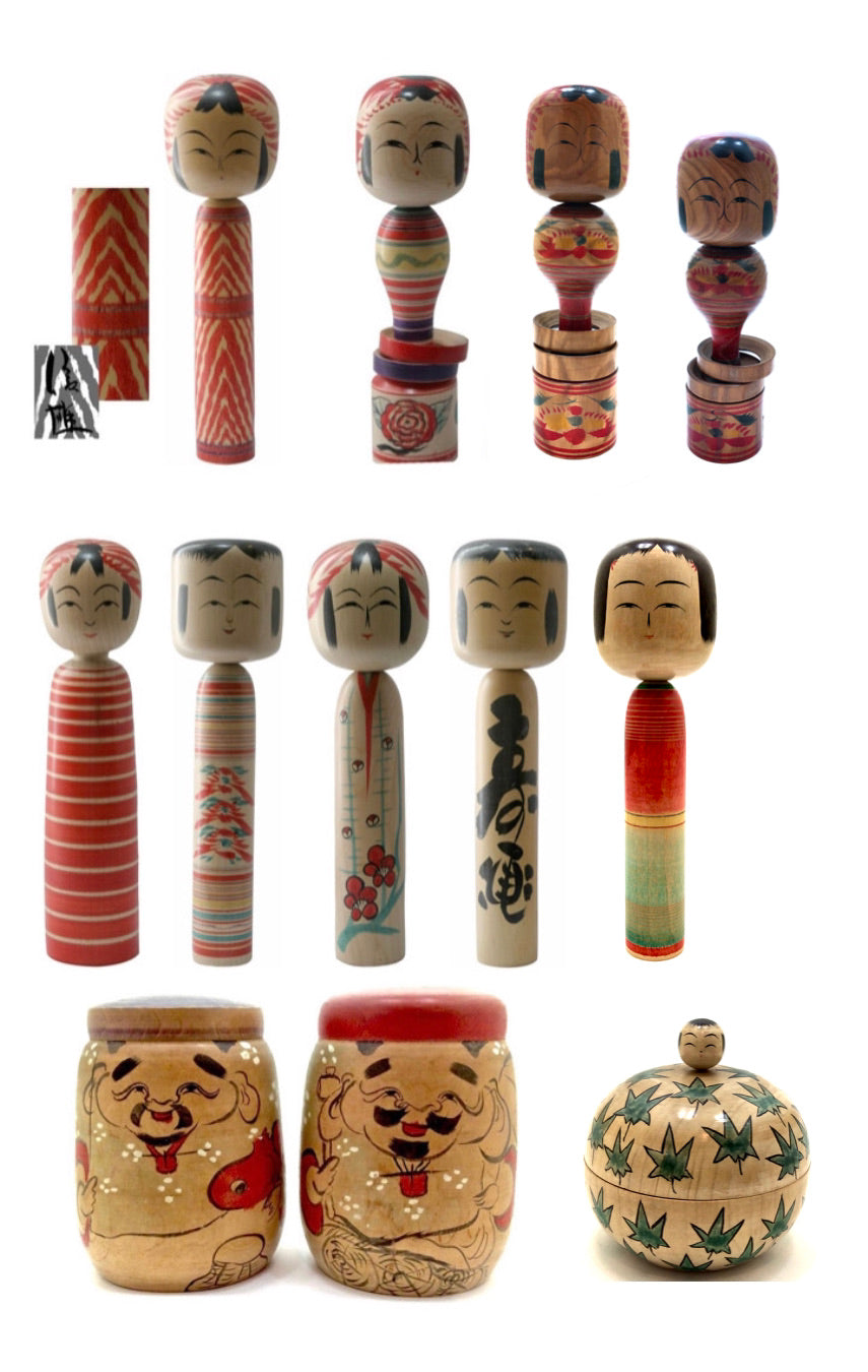 Japanese Traditional Kokeshi | Tougatta-Kei (Family)