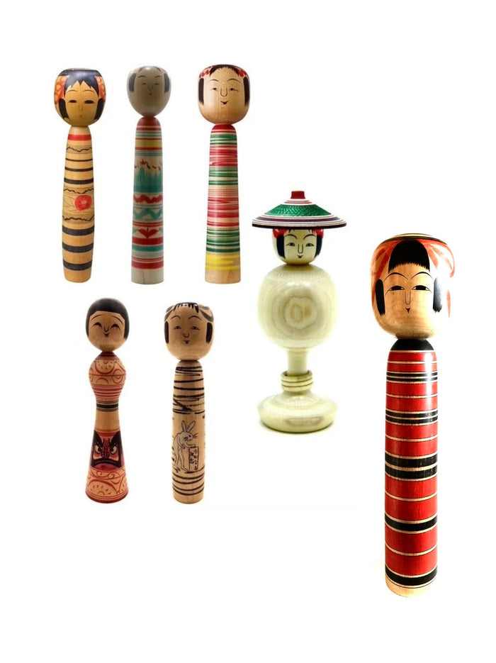 Japanese Traditional Kokeshi | Tsuchiyu-Kei (Family)