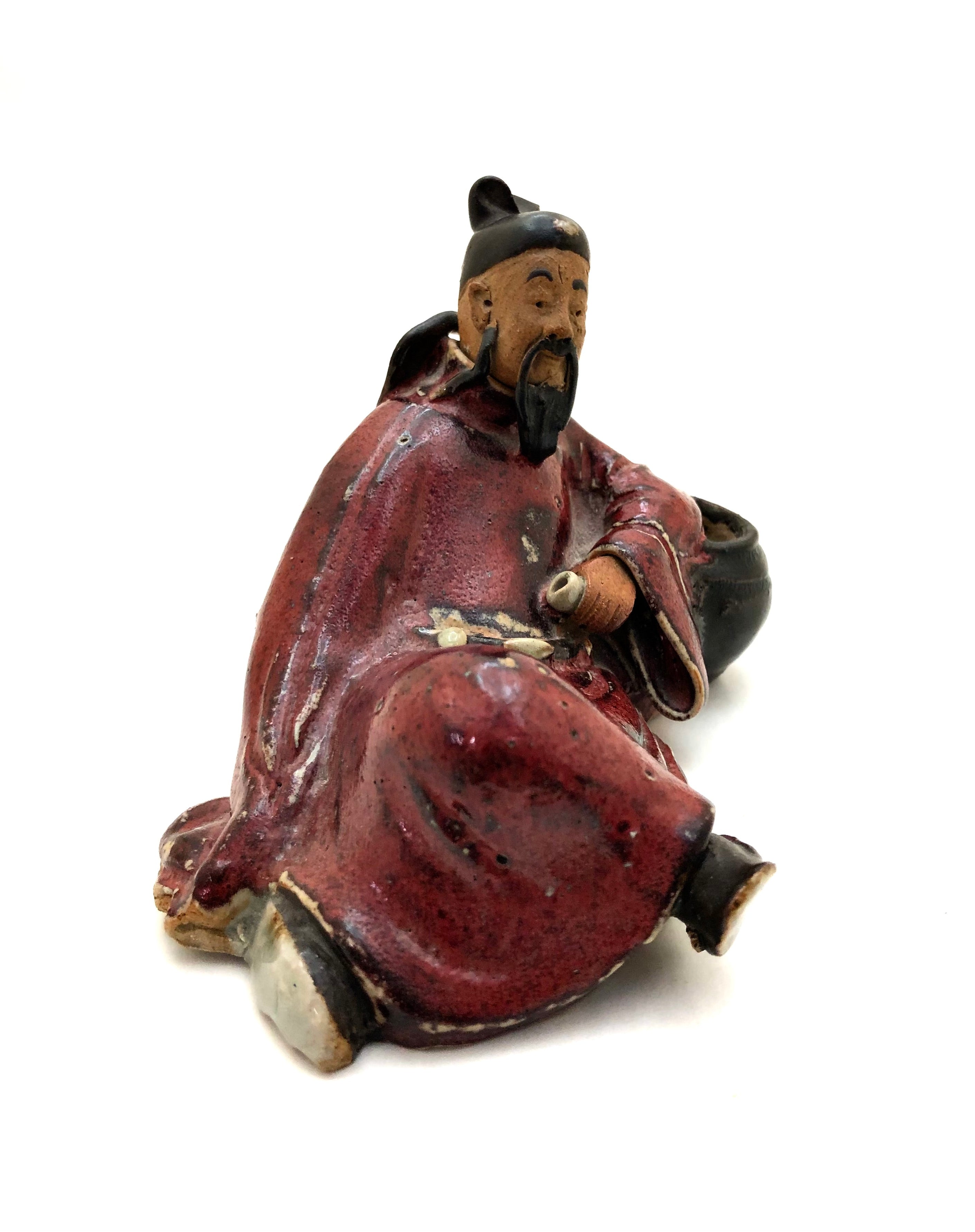 Antique Chinese Republic Shiwan (Shekwan) Pottery | Daoist Immortal | Li Tie Guai