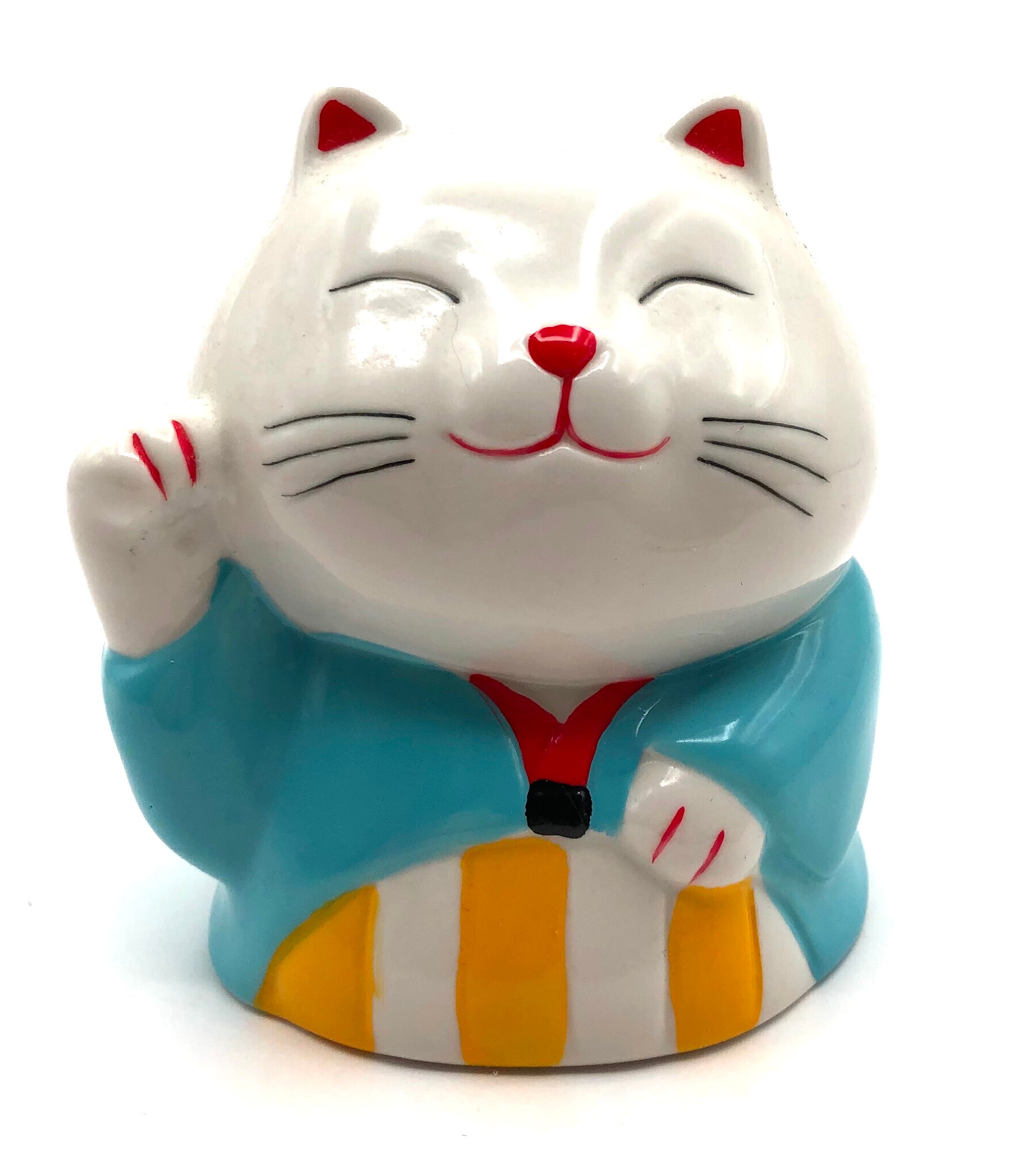 Contemporary Japanese Beckoning Maneki-Neko Cat Bank