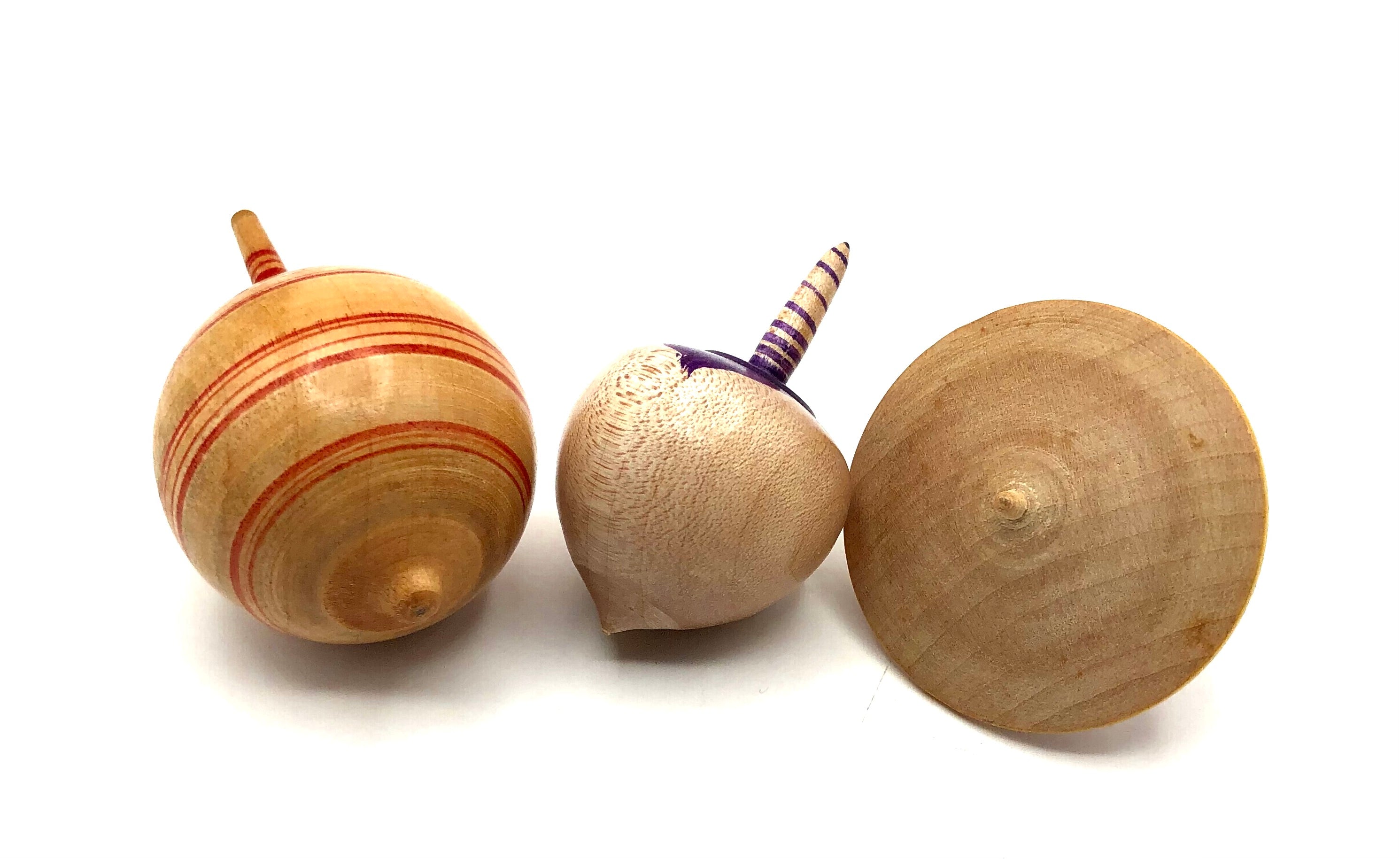Contemporary Japanese Koma Spinning Tops