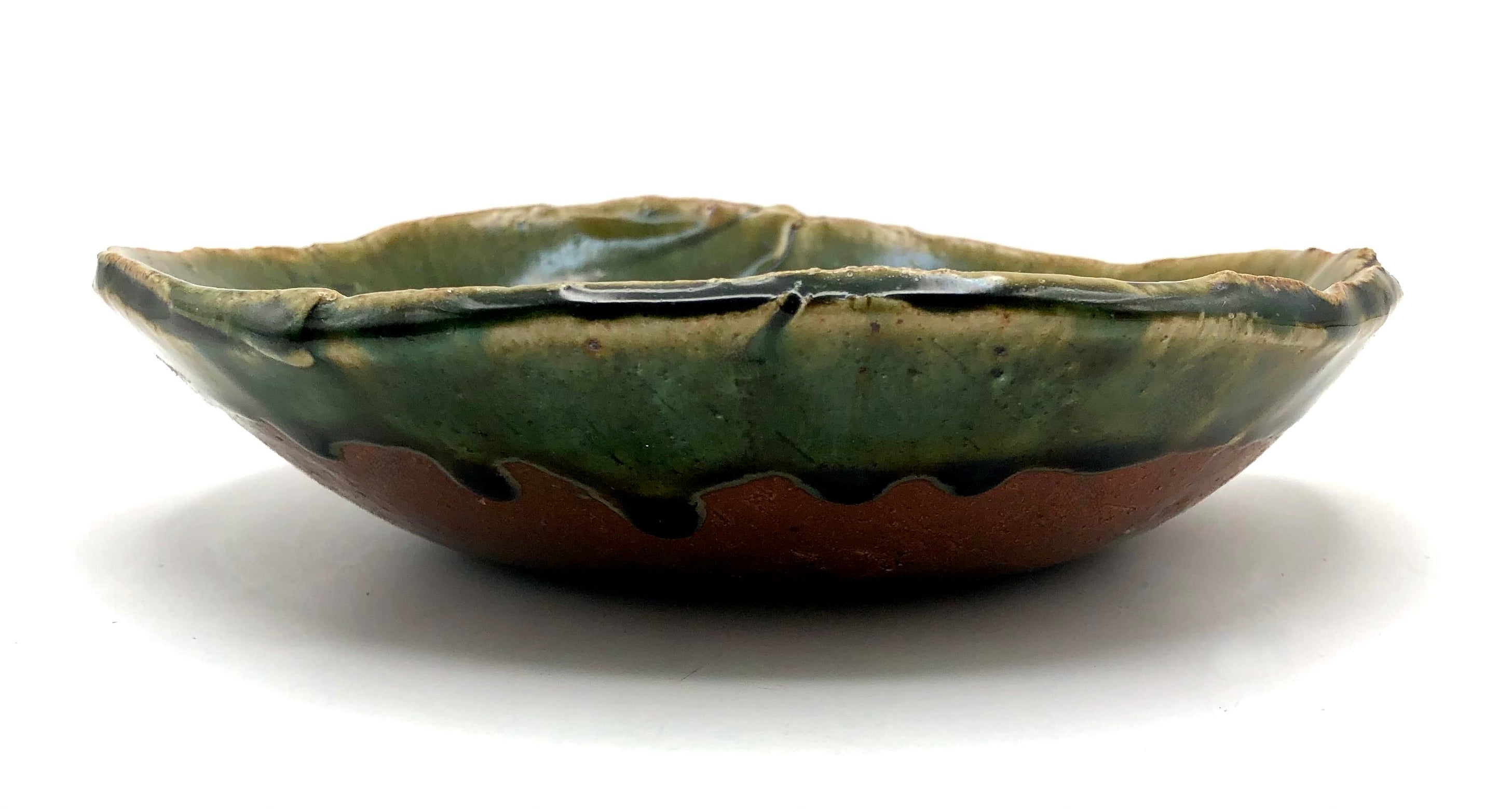 Vintage Japanese Mino/Oribe Yakimono Bowl | Vintage Japanese Tea Kaiseki Mukozuke Serving Piece