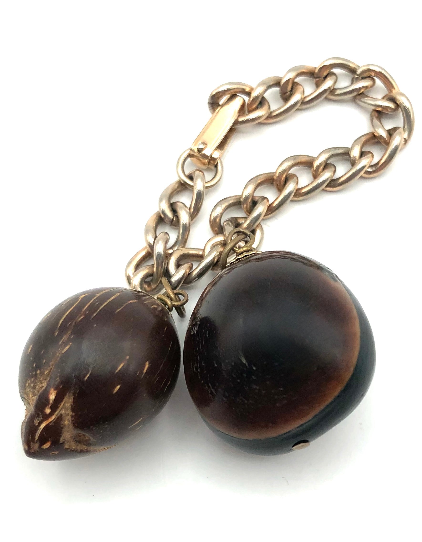 Japanese Vintage Lacquered Chestnut Toggle | Amulet