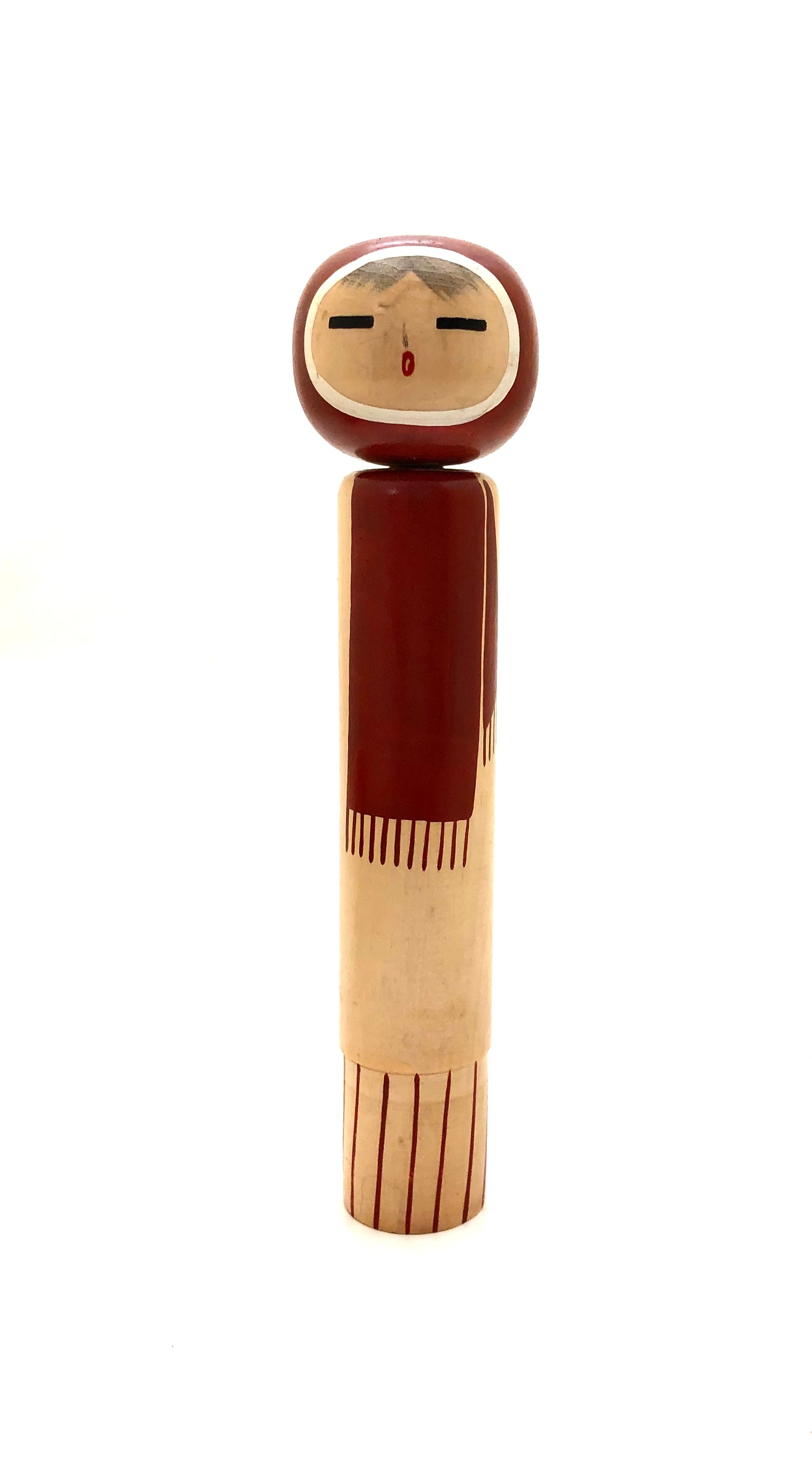 Vintage Japanese Sosaku Kokeshi entitled: “Kitakae | North Wind” by Shouzan, Shido