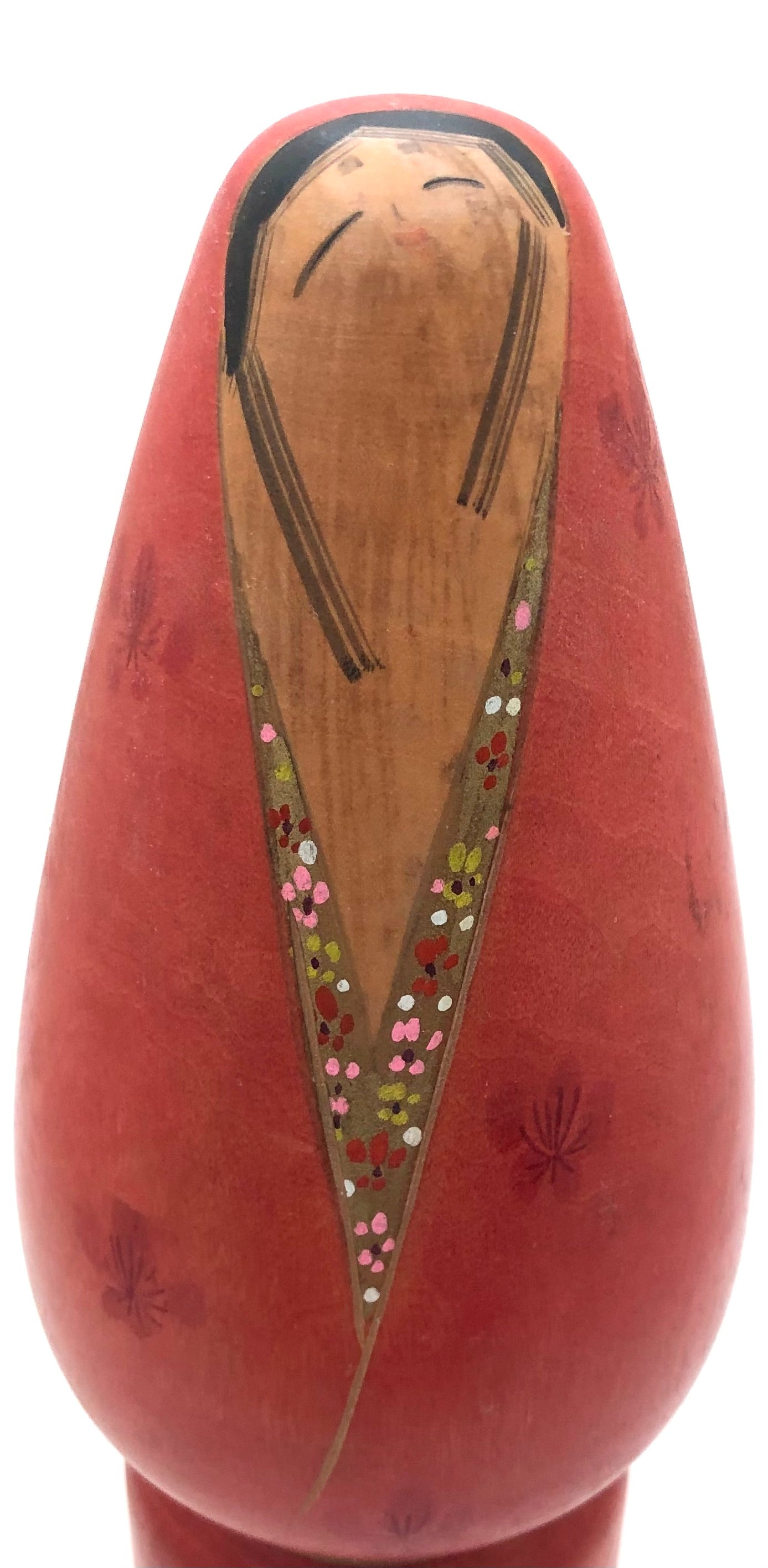 Vintage Japanese Sosaku Kokeshi entitled: “Ume Goromo | Plum Kimono” by Takahashi, Hashime