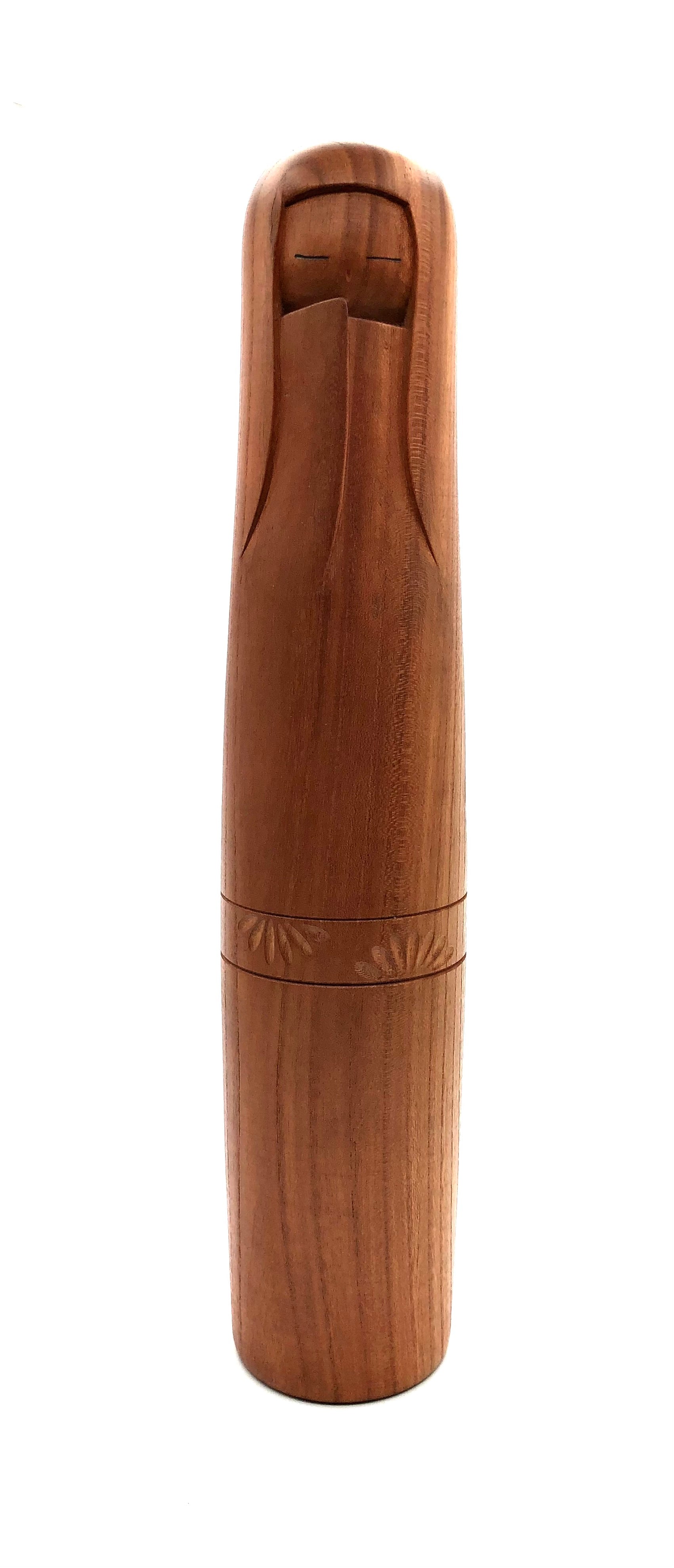 Vintage Japanese Sosaku Kokeshi entitled: “Miyayo-ji | Road to the Capital” by Takeda, Masashi (1930-2015)