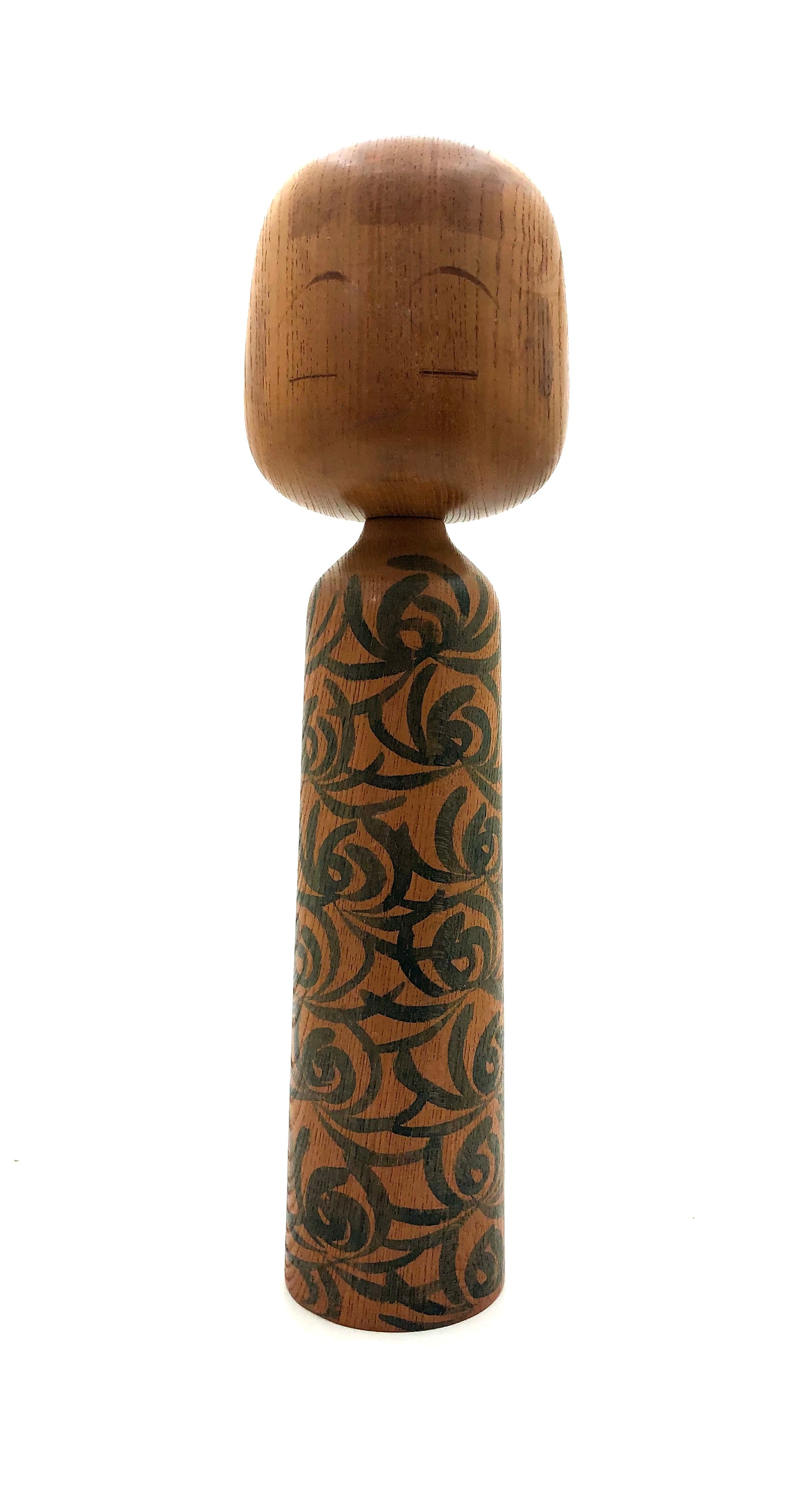 Vintage Japanese Sosaku Kokeshi entitled: “Mugen | Cloudland” by Kuribayashi, Issetsu