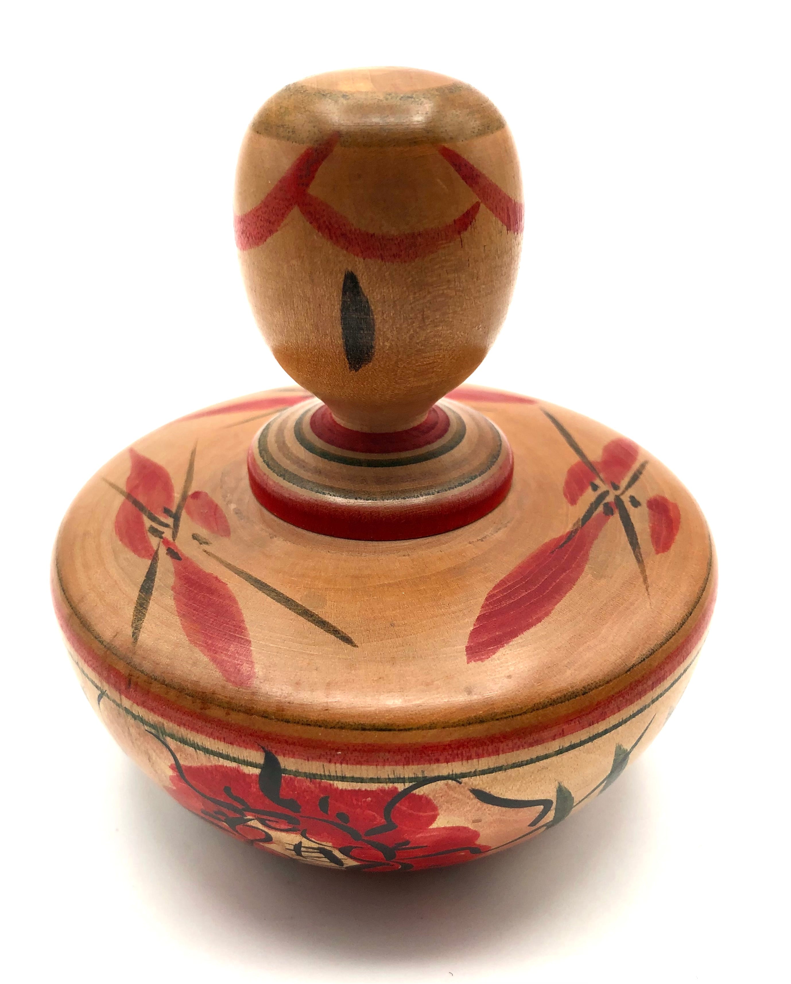 Vintage Japanese 'Takobozu' Nakanosawa Ejiko Kokeshi by Kakizaki, Fumio