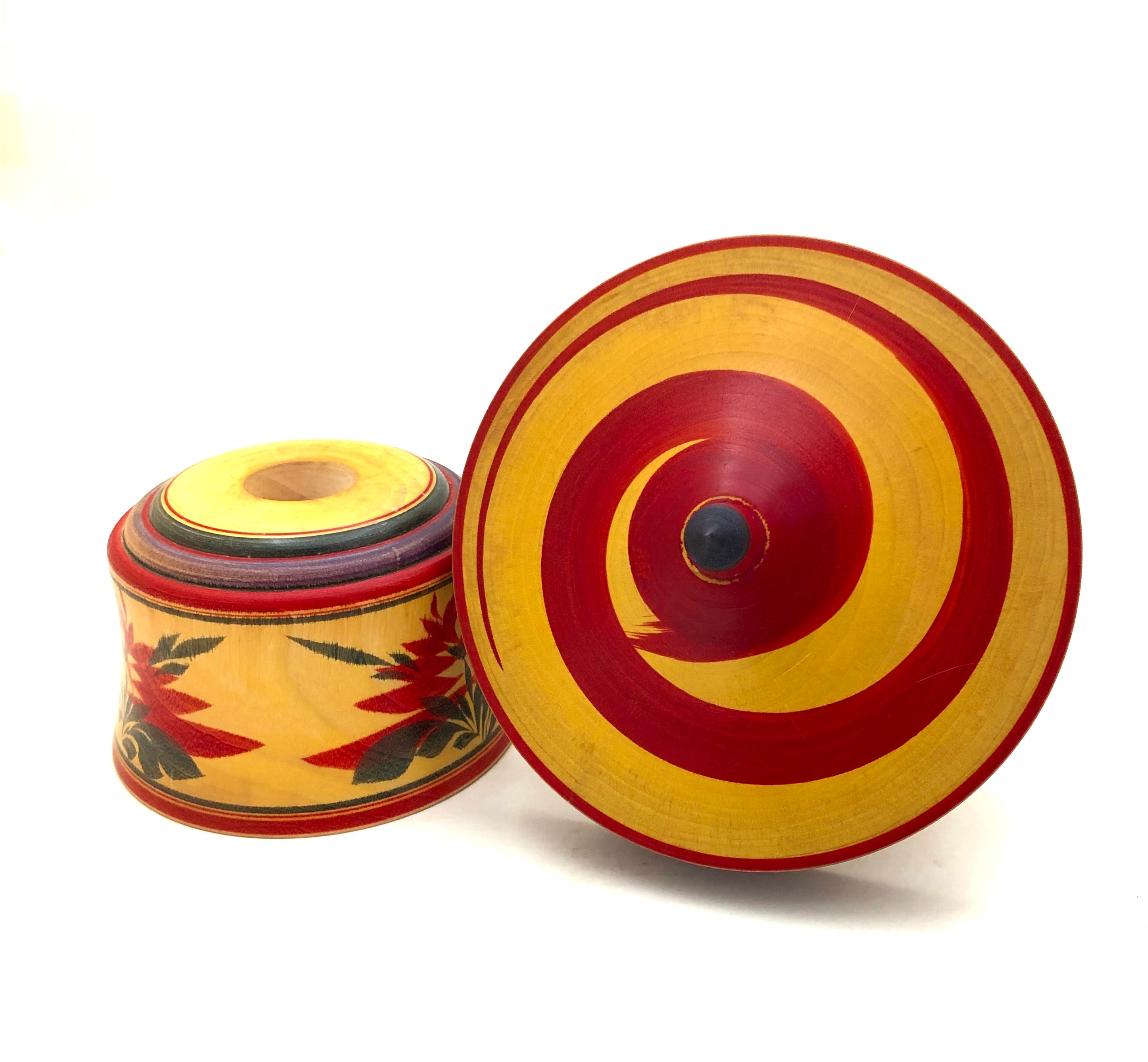 Traditional Japanese Vintage Narugo Spinning Top | Koma Competition Award by Katakura, Tomio