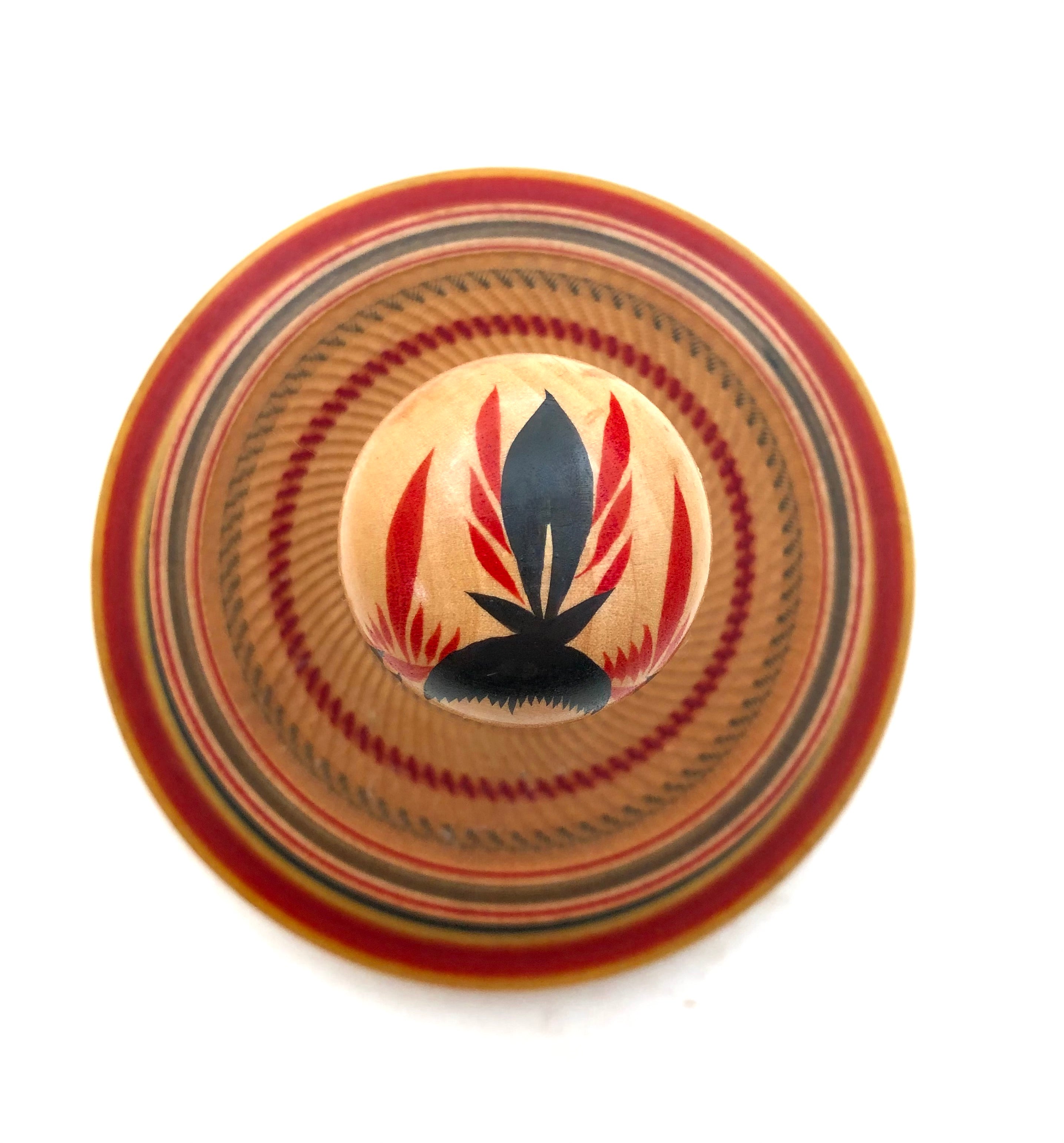 Traditional Japanese Vintage Narugo Spinning Top | Koma Competition Award by Katakura, Tomio