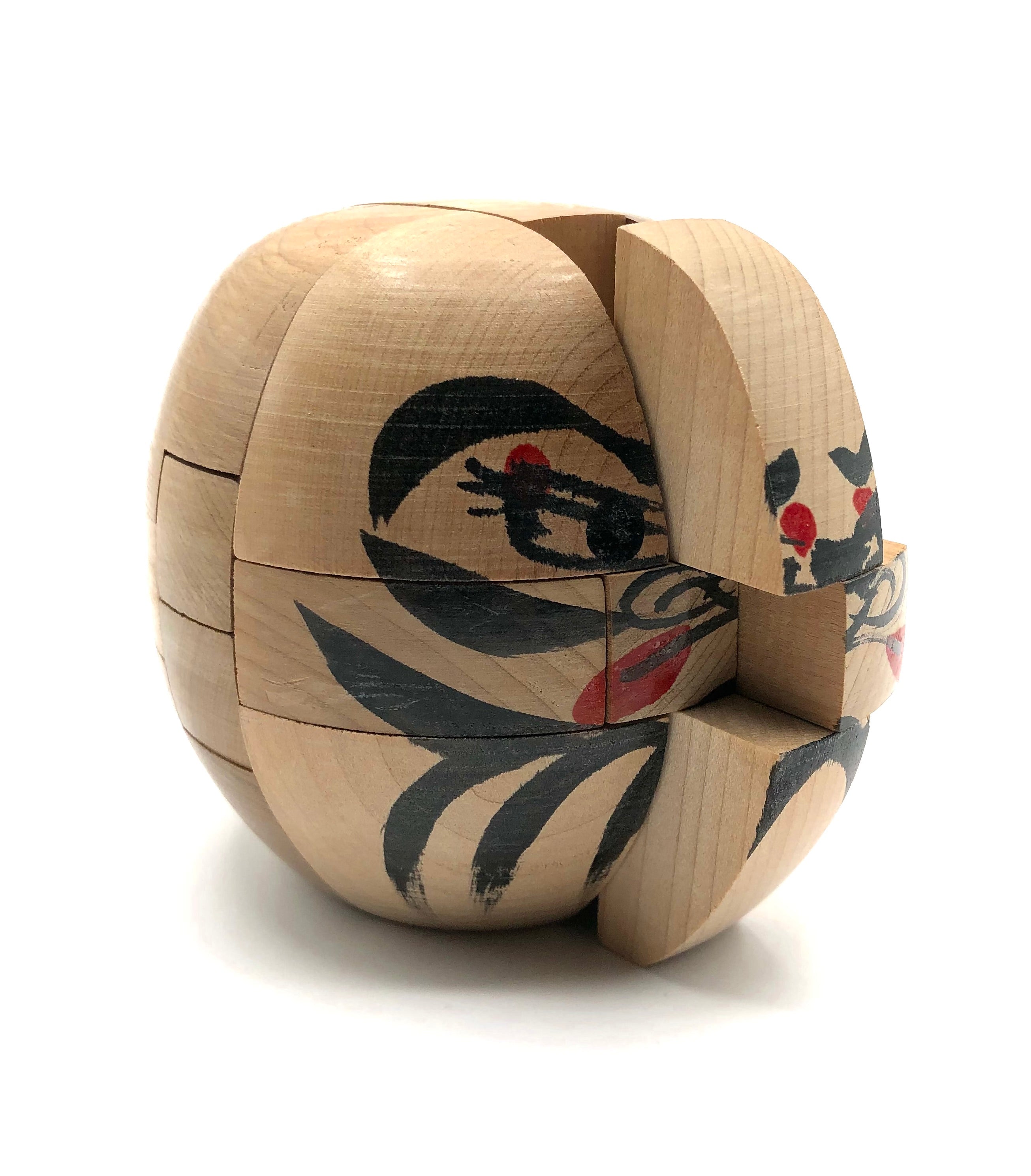 Vintage Daruma Japanese Kumiki Wood Puzzle | Unknown Craftsmen