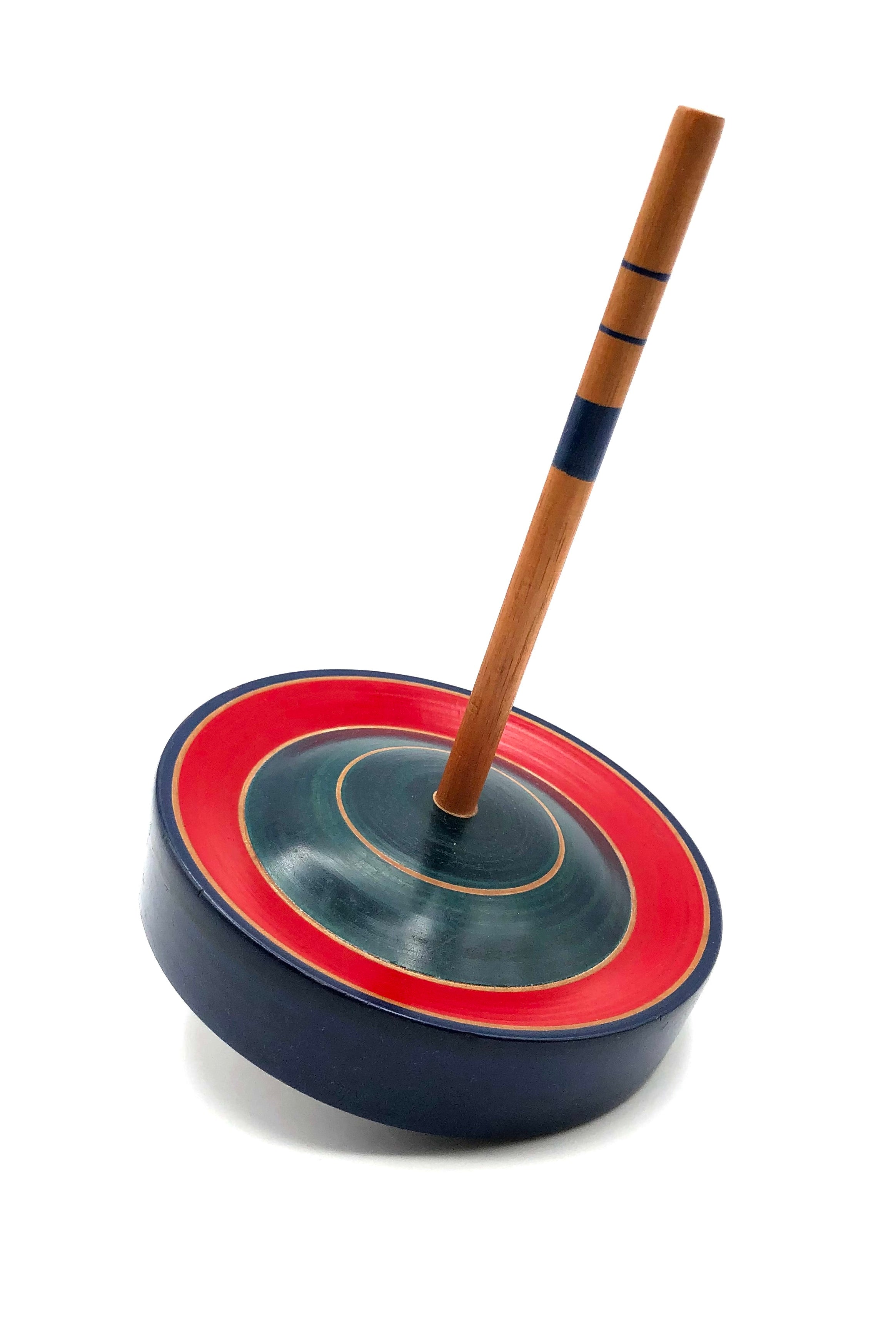 Vintage Japanese Lathe-Turned Spinning Top by Hiroi, Masaaki
