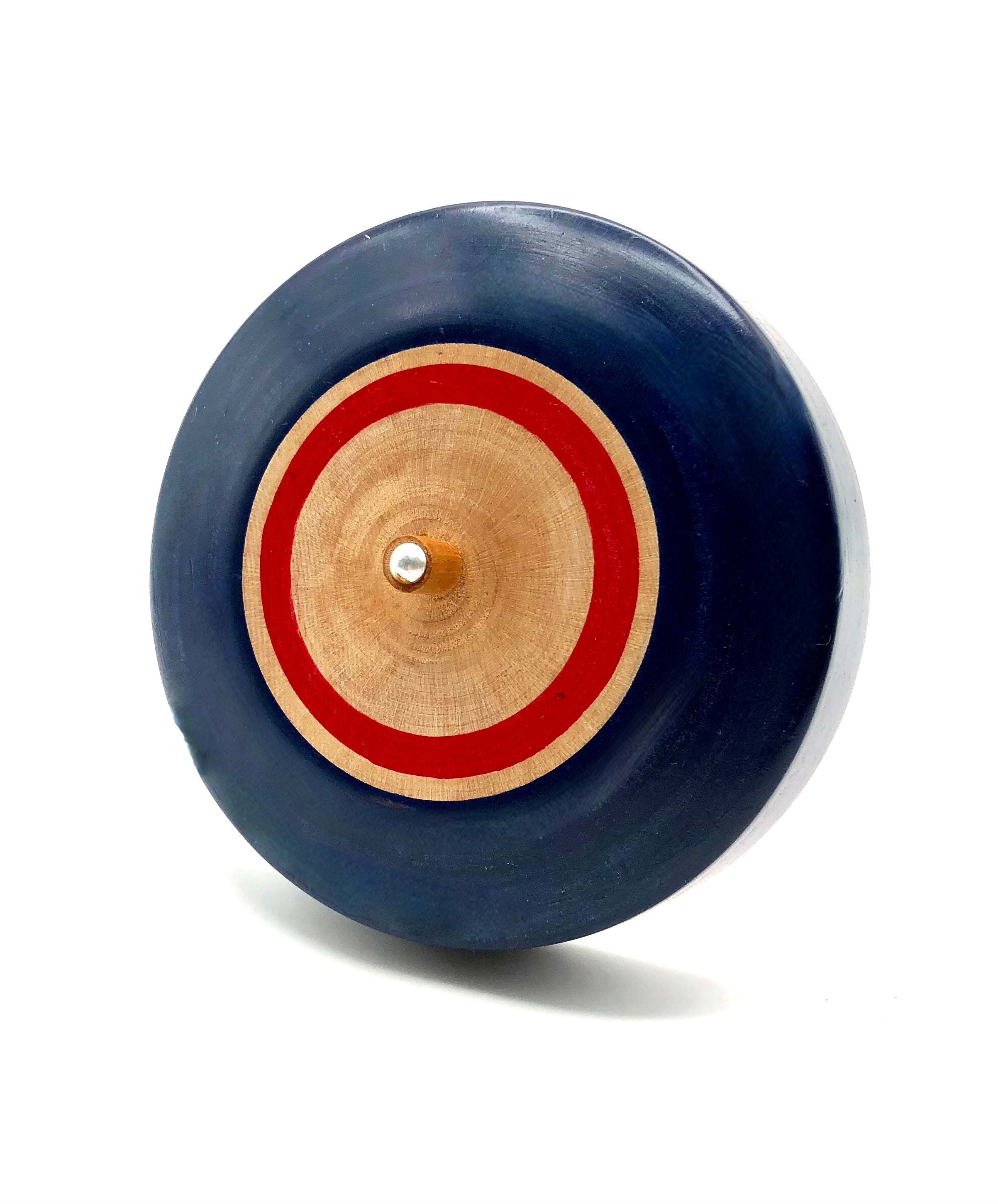 Vintage Japanese Lathe-Turned Spinning Top by Hiroi, Masaaki