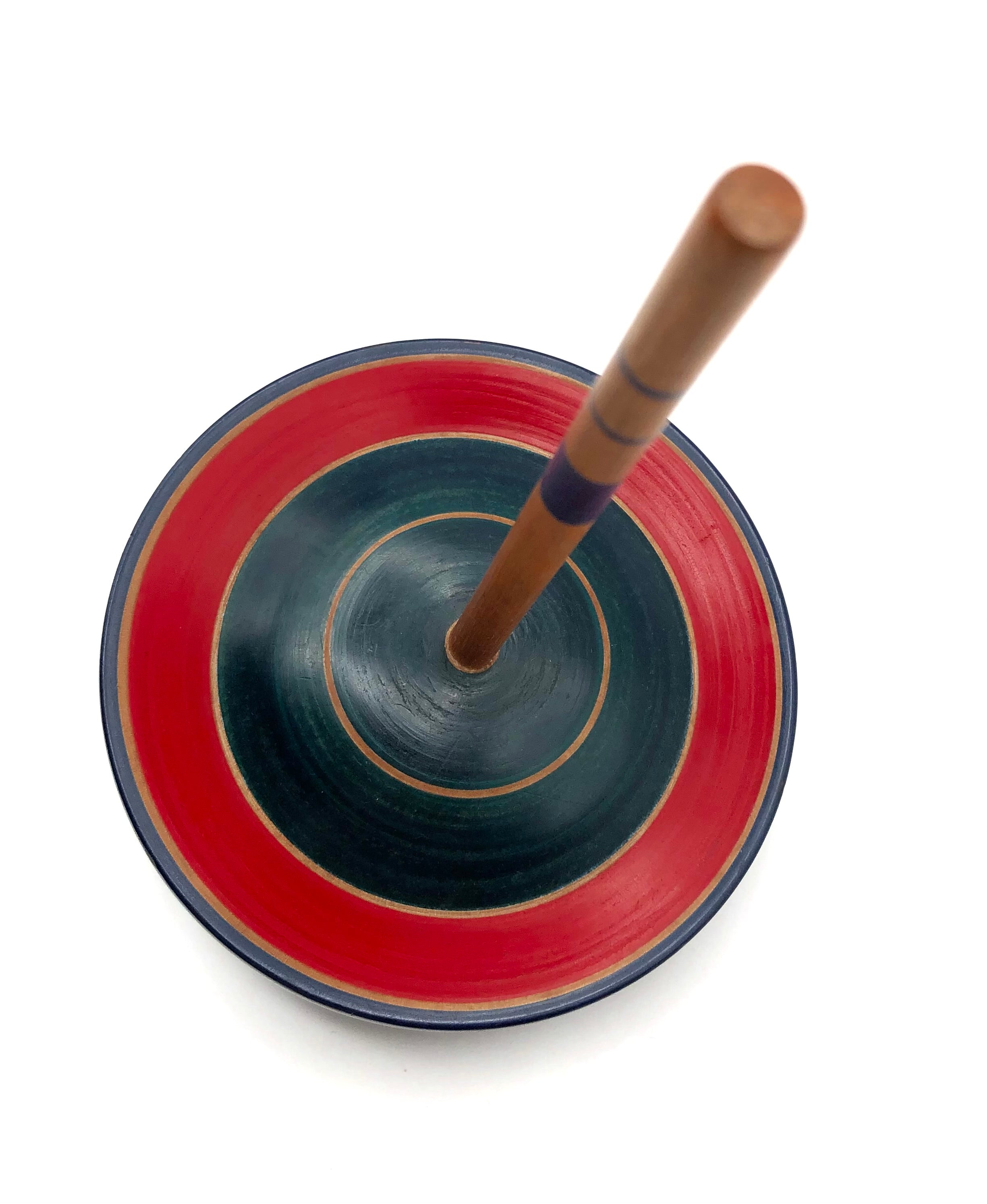 Vintage Japanese Lathe-Turned Spinning Top by Hiroi, Masaaki