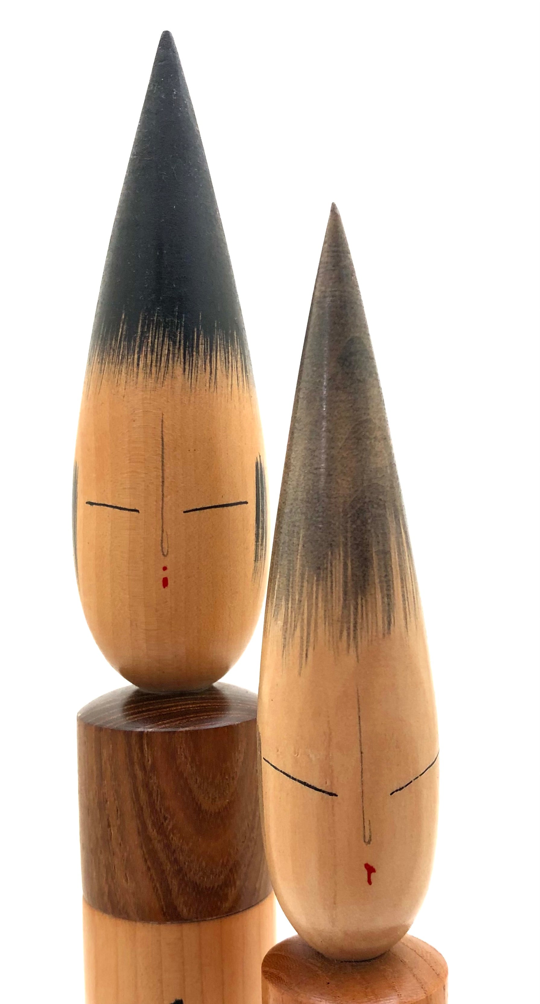 Vintage Japanese Sosaku Kokeshi "Fude" | Brush set by Shouzan, Shido