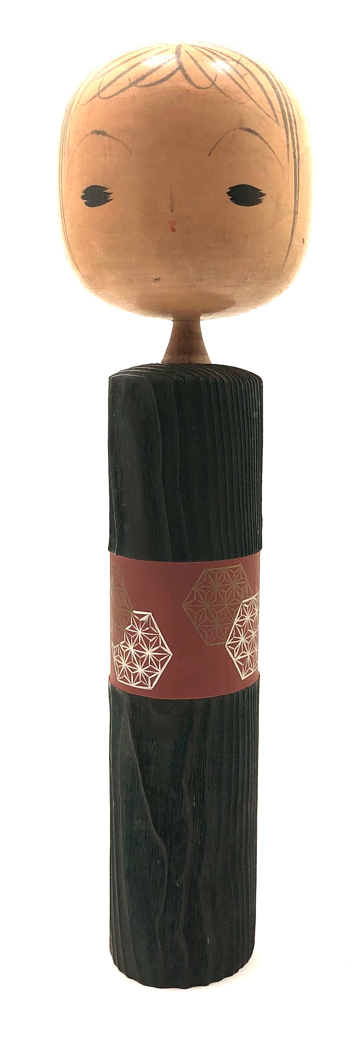 Vintage Japanese Sosaku Kokeshi Entitled, “Hemp Girl | Henpugāru” by Tsujita, Ryozo