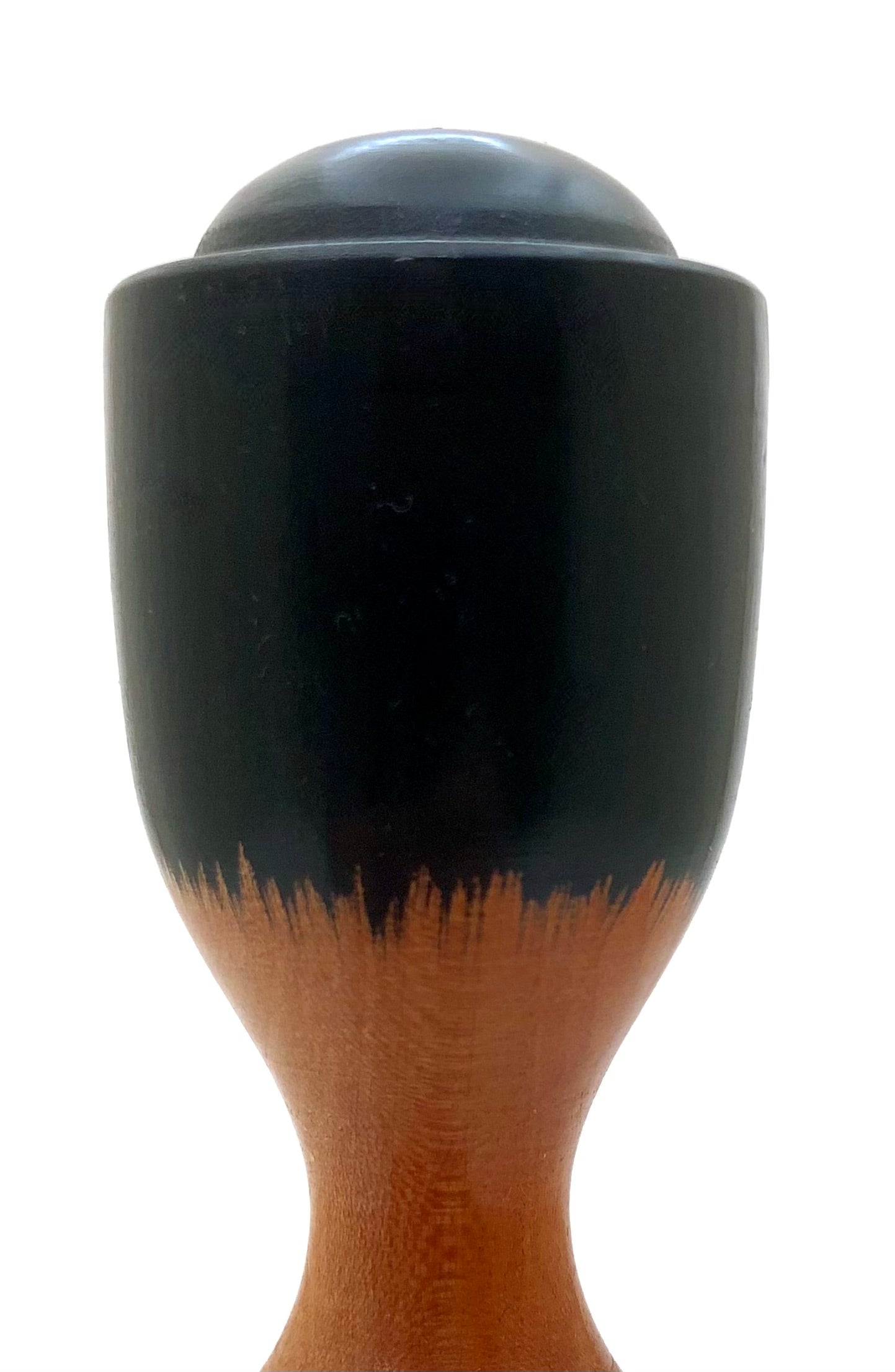 Vintage Japanese Sosaku Kokeshi entitled: “Kasuri | Ikat” by Sato, Bunkichi, 1922-2008