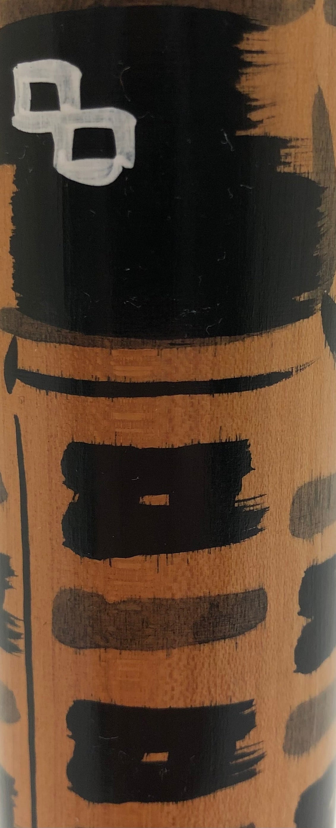 Vintage Japanese Sosaku Kokeshi entitled: “Kasuri | Ikat” by Sato, Bunkichi, 1922-2008