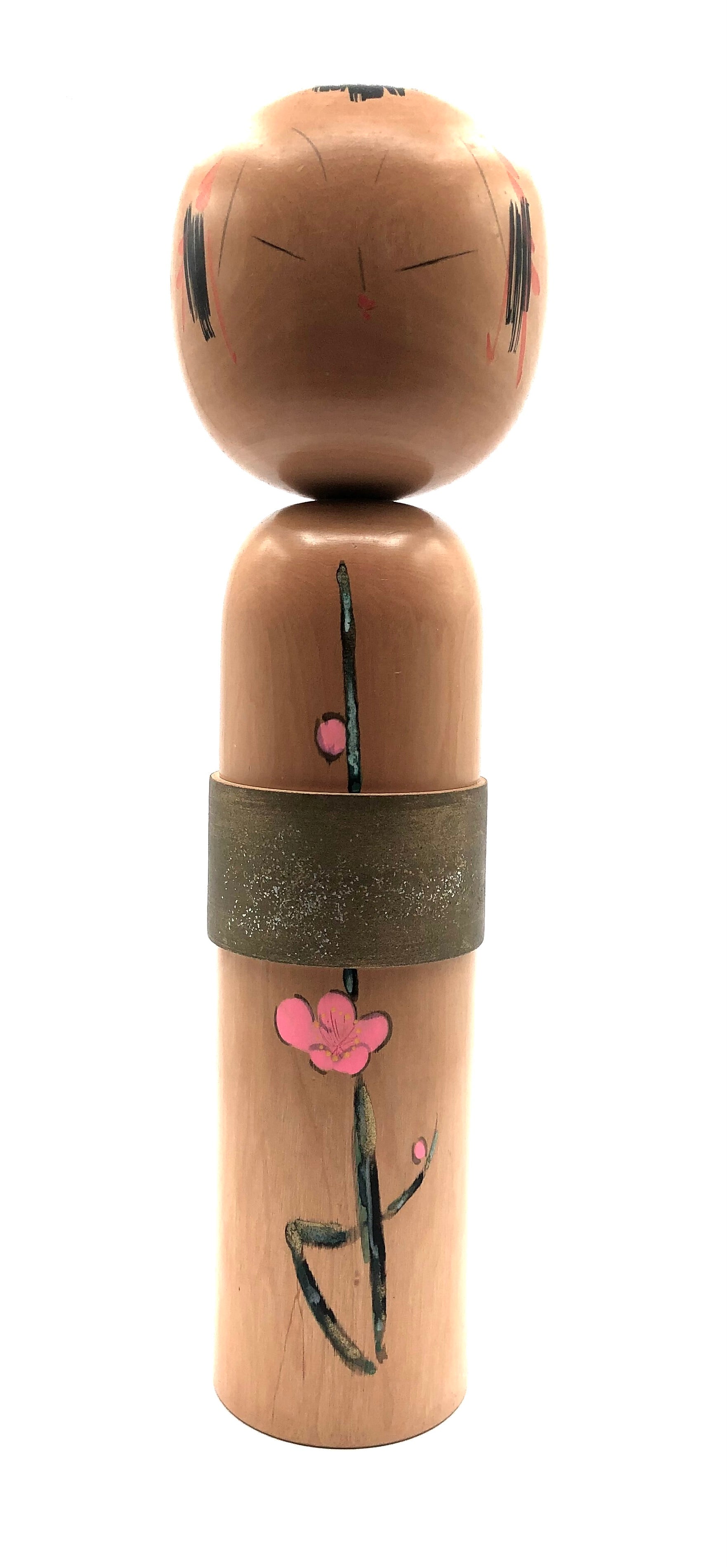 Vintage Japanese Sosaku Kokeshi entitled: “Somei Yoshino” | Cherry Blossom by Takahashi, Hashime (1918-2002)