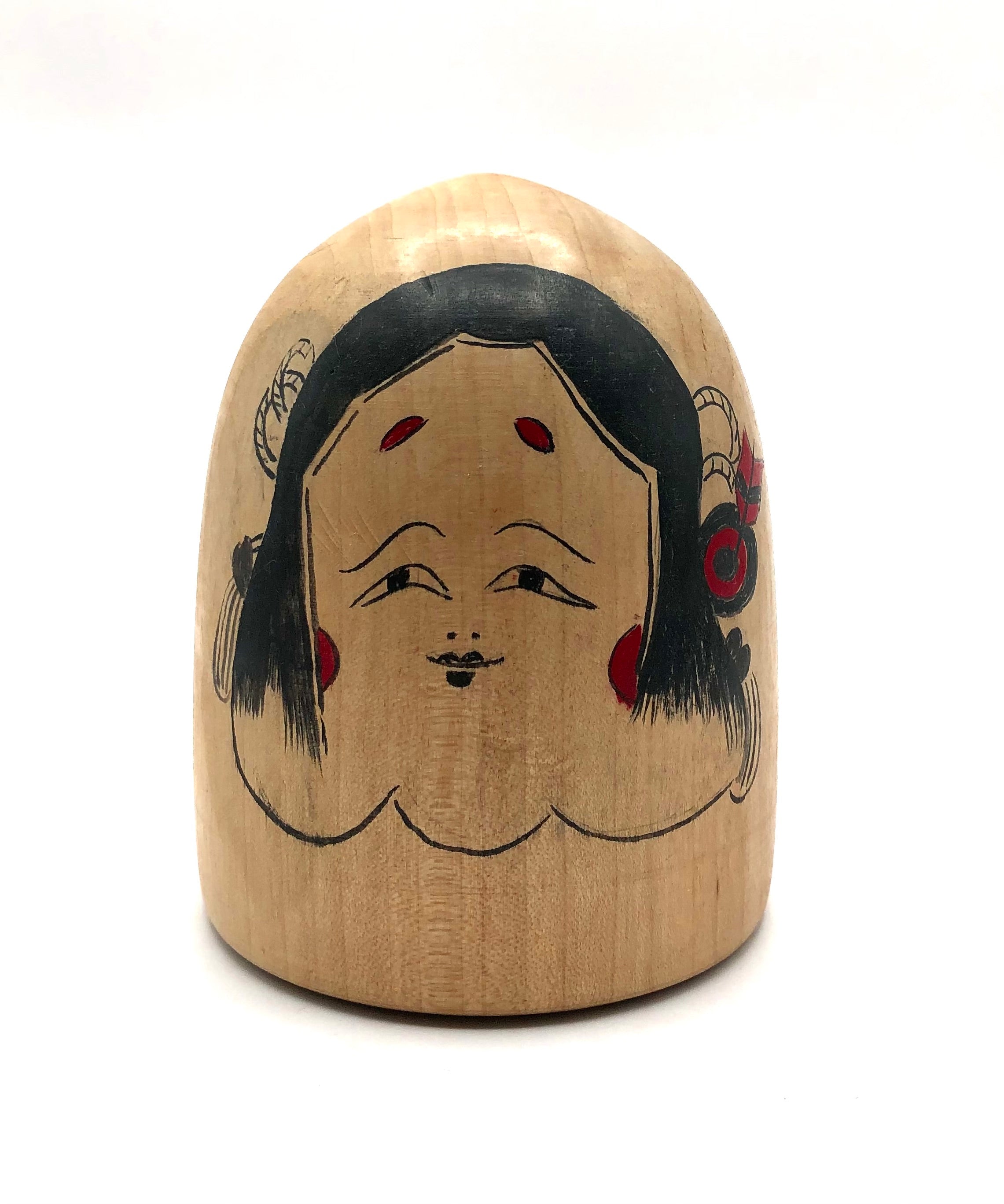 Vintage Japanese Sosaku Kokeshi entitled: Abundant Good Fortune” by Shibuya, Shinraku