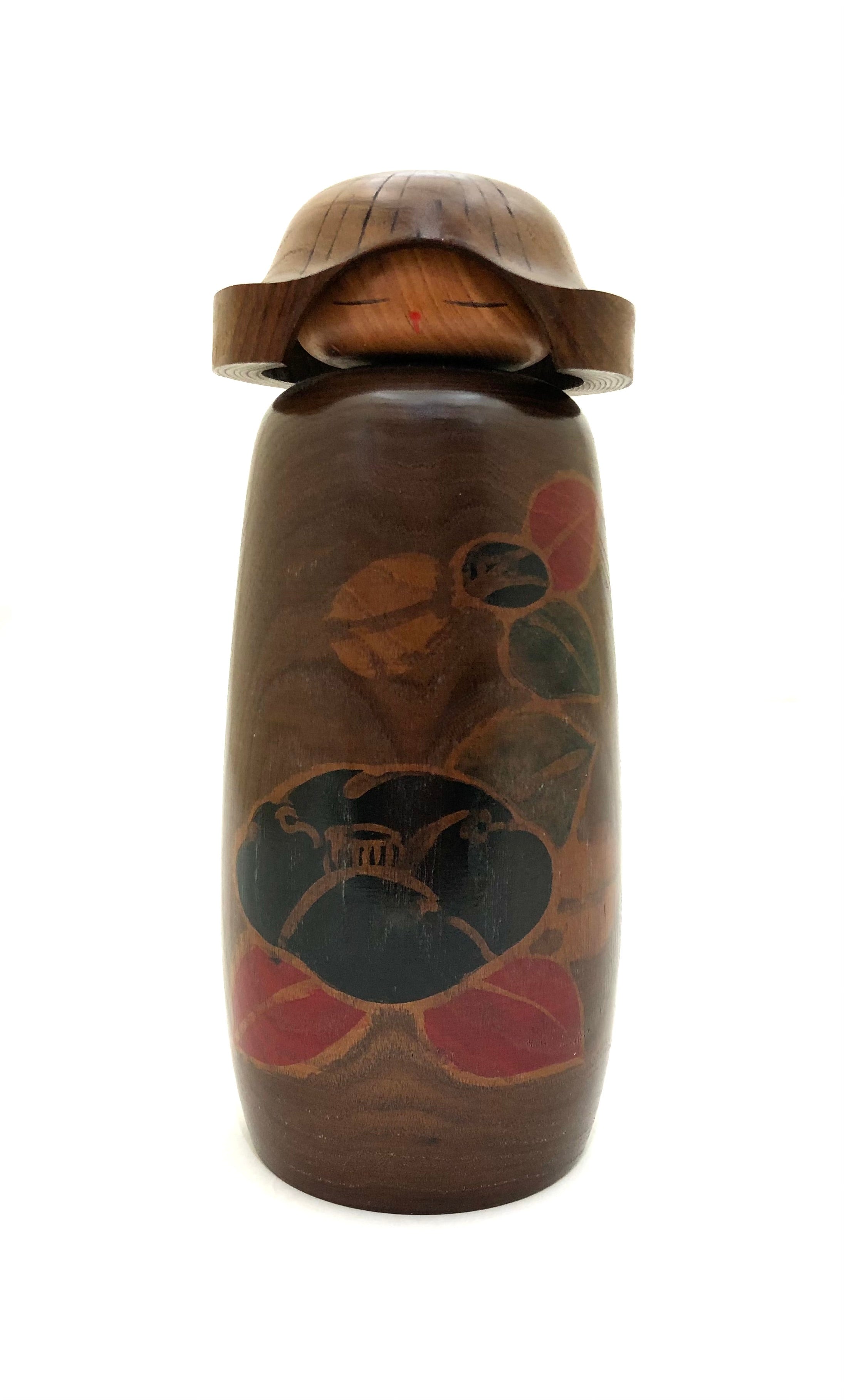 Vintage Japanese Sosaku Kokeshi entitled: “Sakura | Cherry Blossom” by Miyajima, Muhitsu