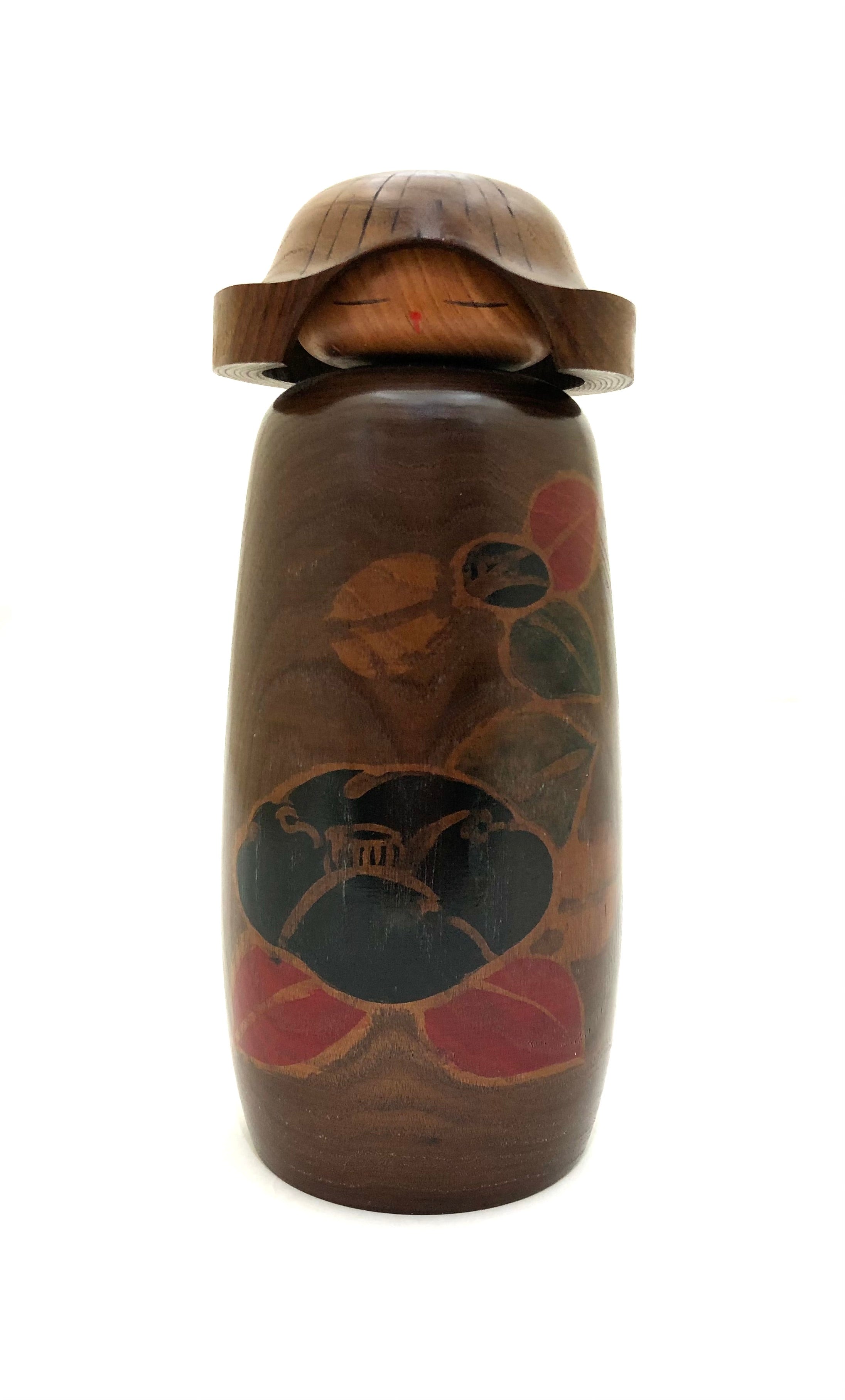 Vintage Japanese  Sosaku Kokeshi entitled: “Sakura | Cherry Blossom” by Miyajima, Muhitsu