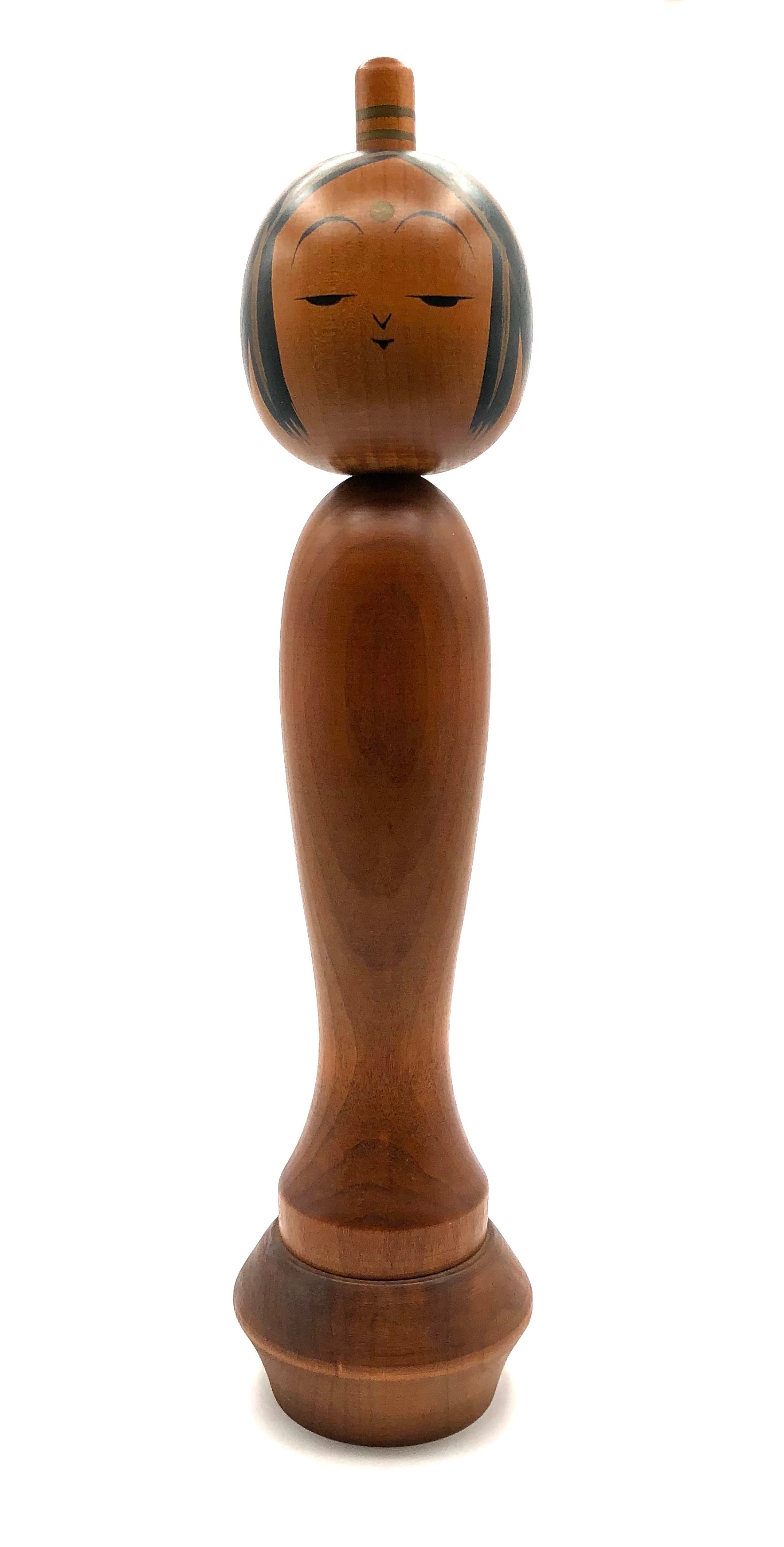 Vintage Japanese Sosaku Kokeshi of Bosatsu Kannon by Kato, Kuen (1876-1971)