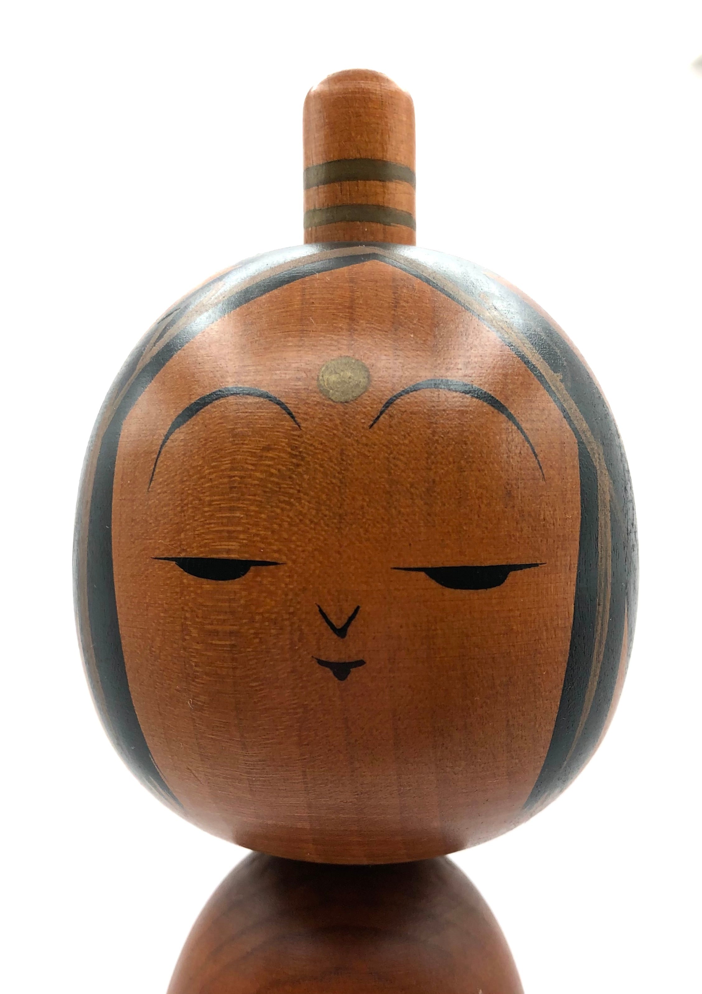 Vintage Japanese Sosaku Kokeshi of Bosatsu Kannon by Kato, Kuen (1876-1971)