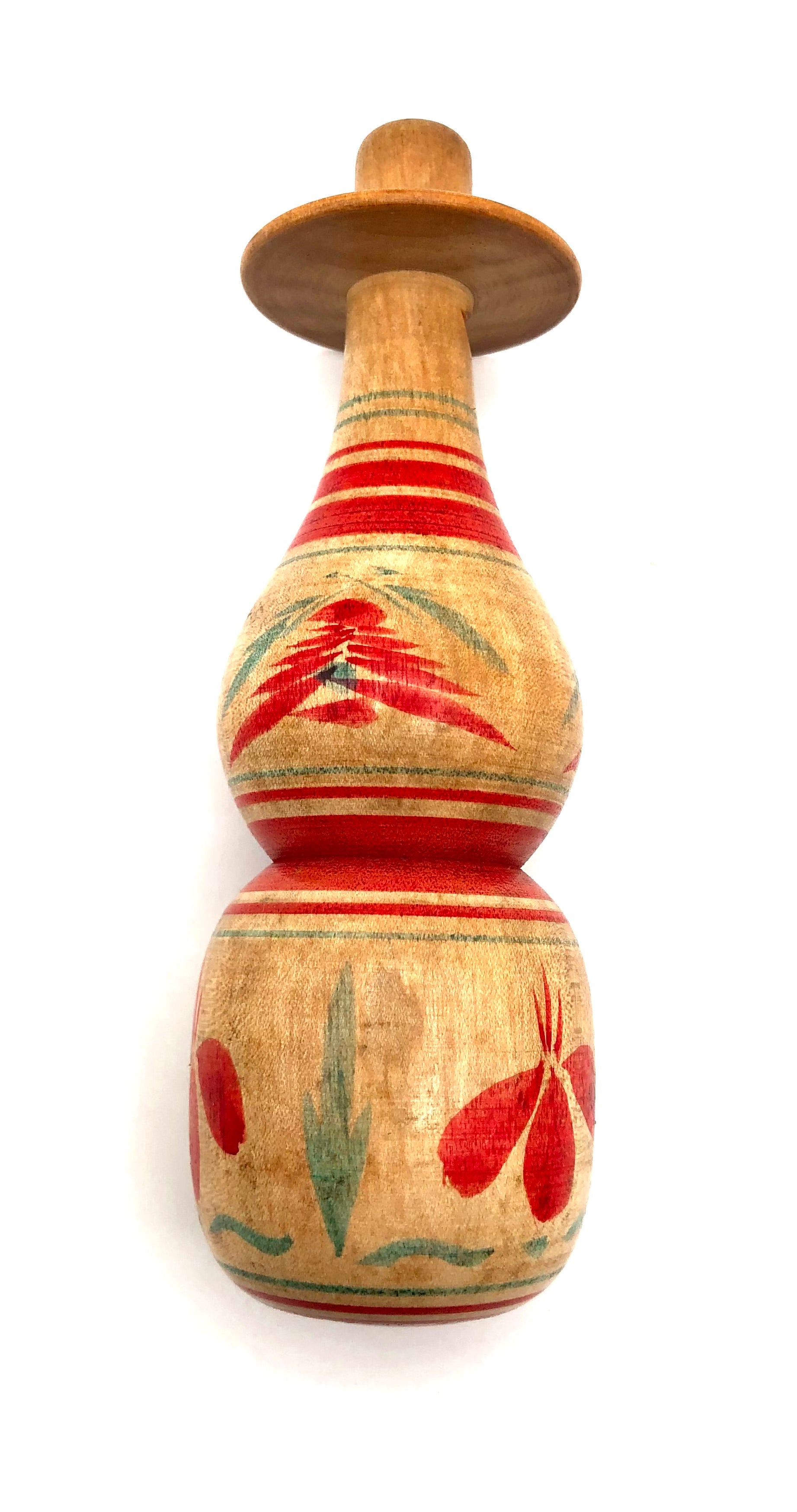 Vintage Japanese Tougatta-kei Hand-Carved Wood Whistle by Kamata, Bunich