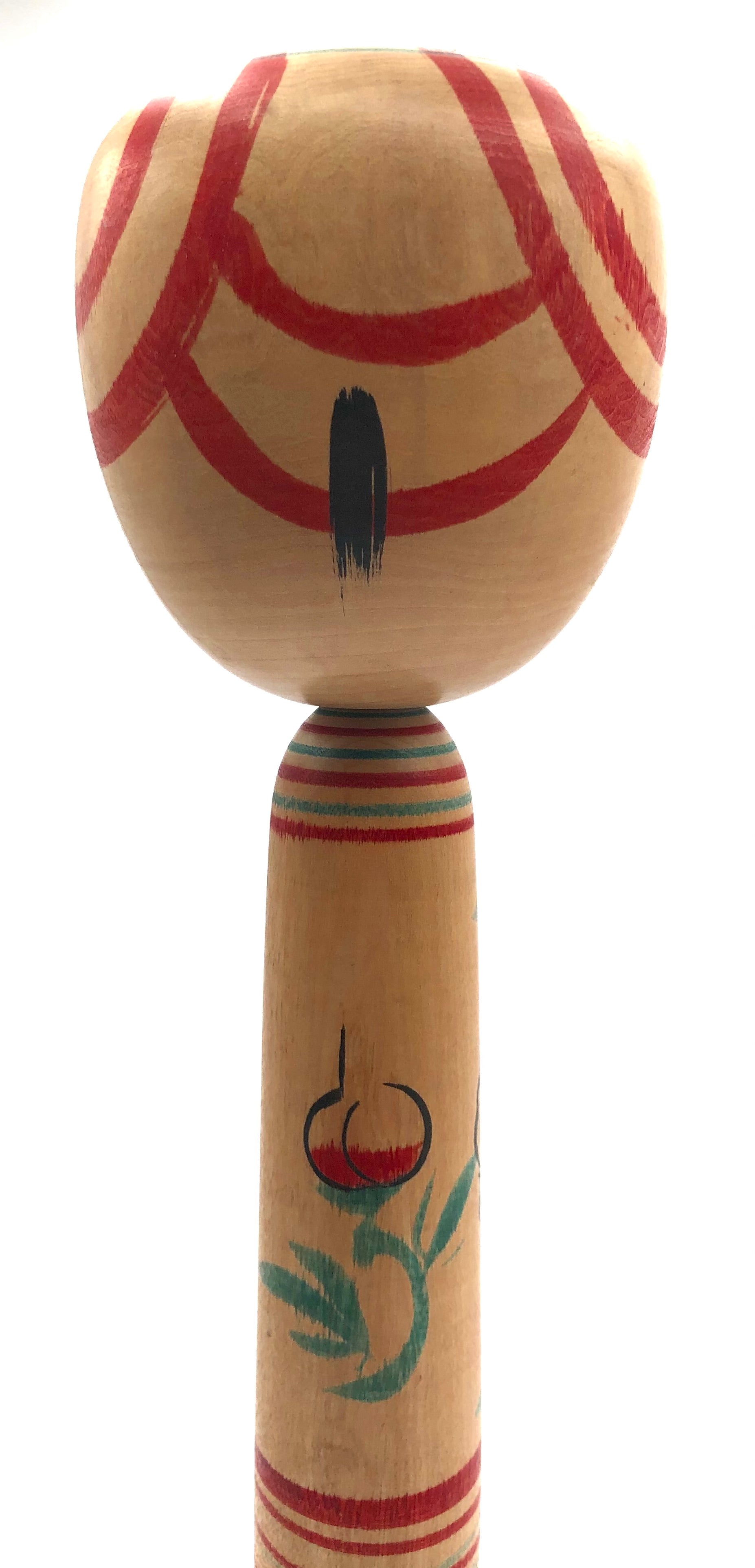 Vintage Japanese Traditional Nakanosawa Kokeshi “Takobozu” by Fumio, Kakizaki (1947-)