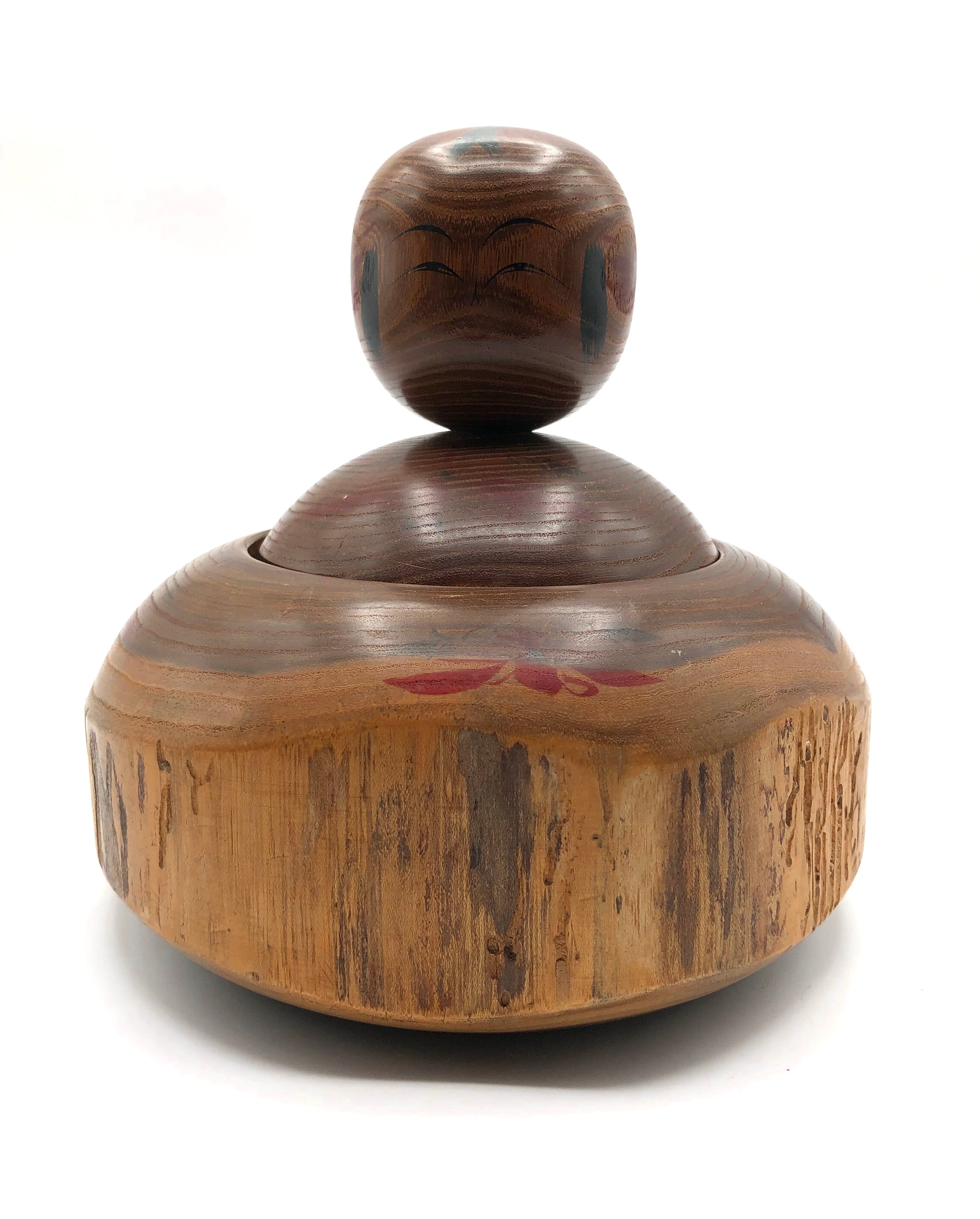 Vintage Japanese Traditional Tougatta Style Ejiko Kokeshi by Sato, Masahiro