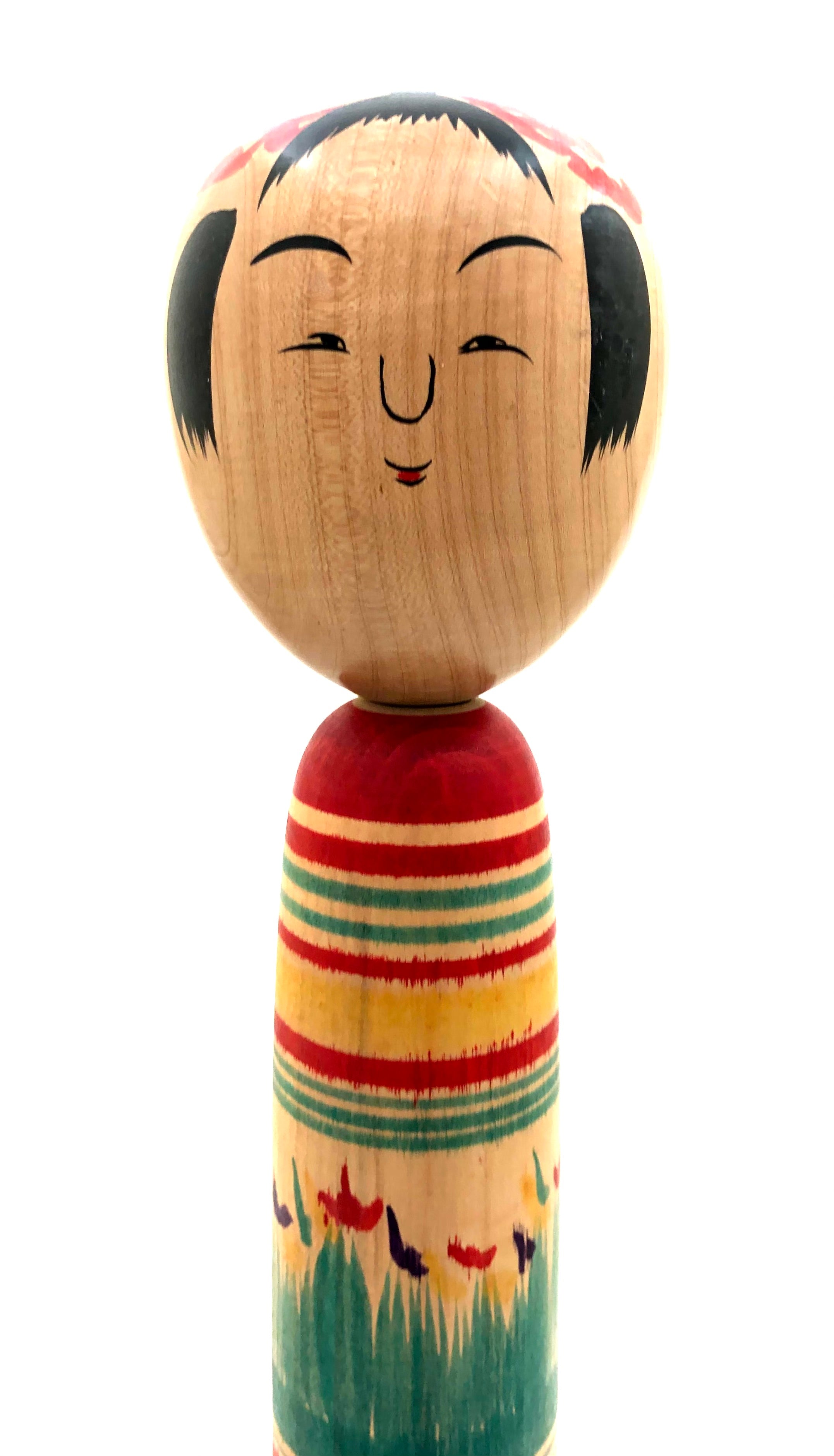 Vintage Japanese Traditional Tsuchiyu Family Kokeshi by Watanabe, Kazuo