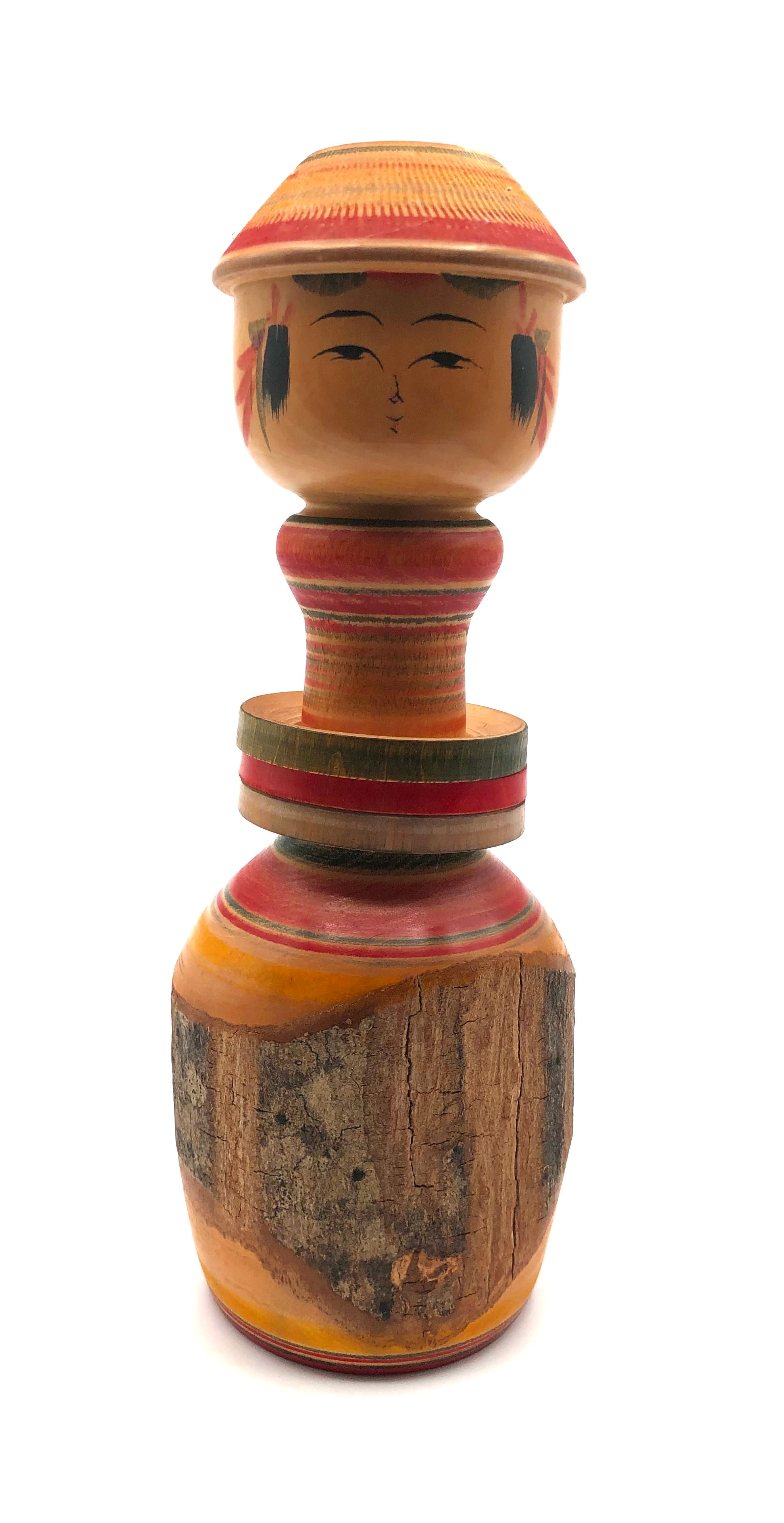 Vintage, Japanese Traditional Yajirou Kokeshi by Sato Masao (1932-) Age: Late, 1960s