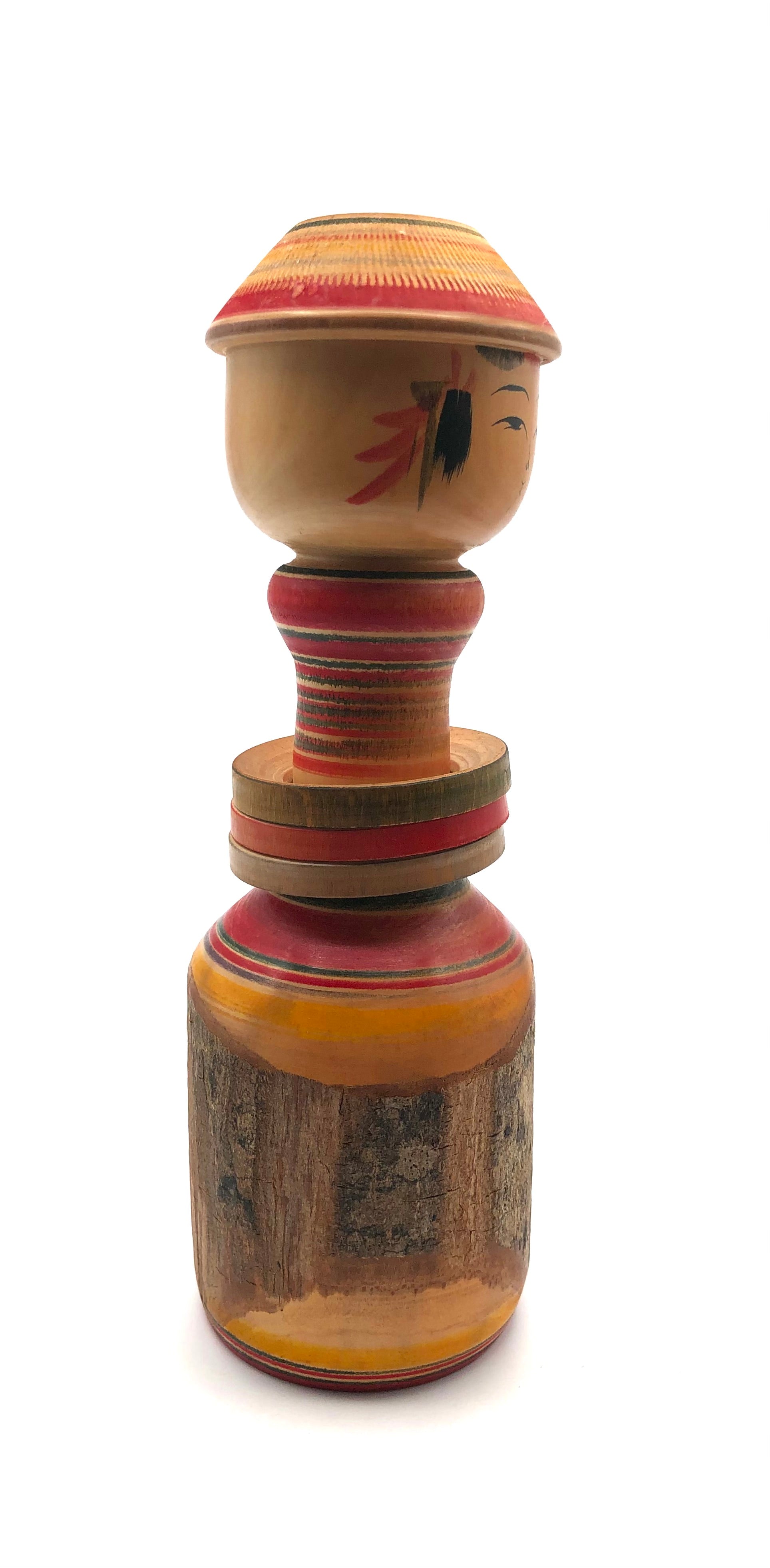 Vintage, Japanese Traditional Yajirou Kokeshi by Sato Masao (1932-) Age: Late, 1960s