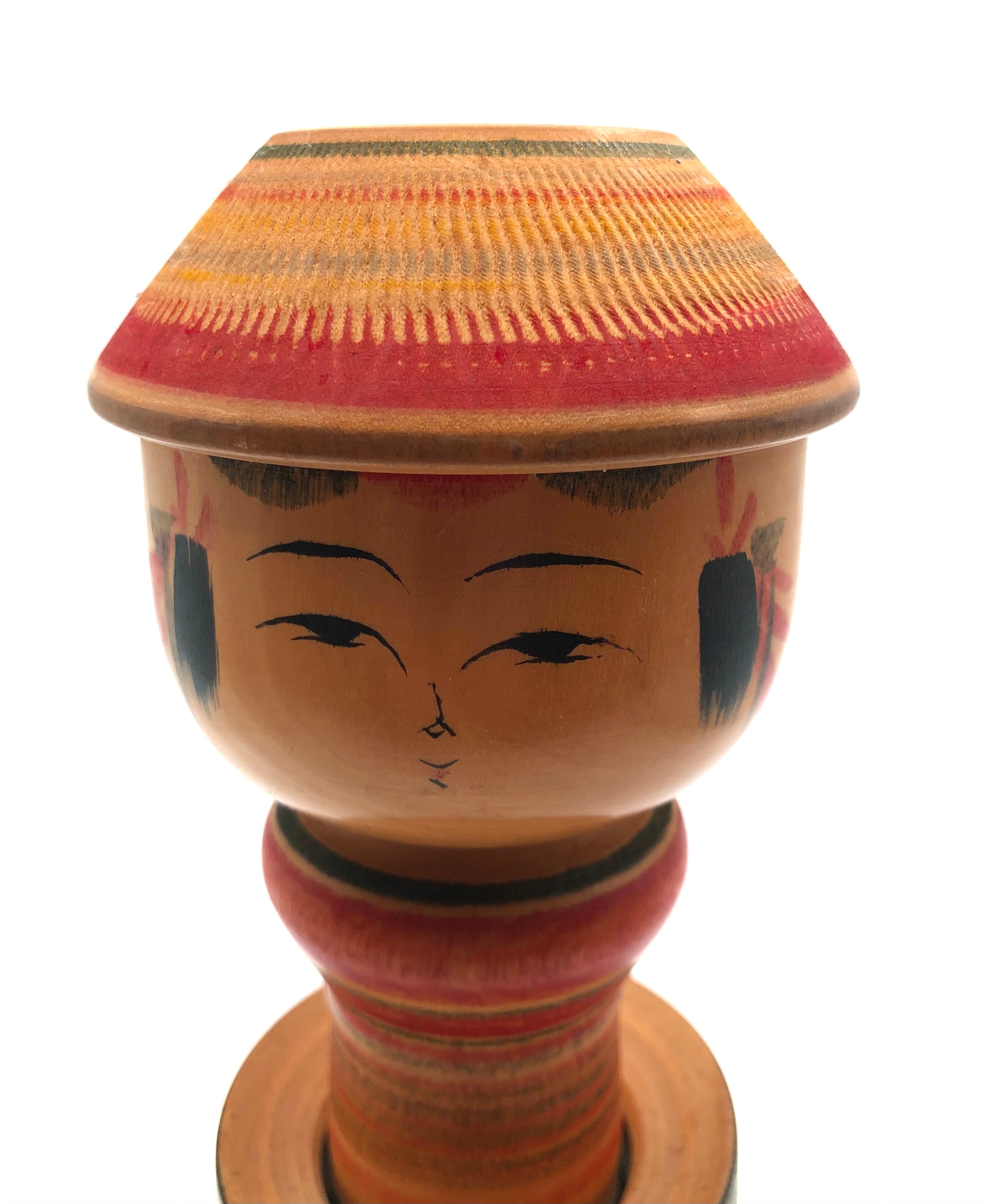 Vintage, Japanese Traditional Yajirou Kokeshi by Sato Masao (1932-) Age: Late, 1960s