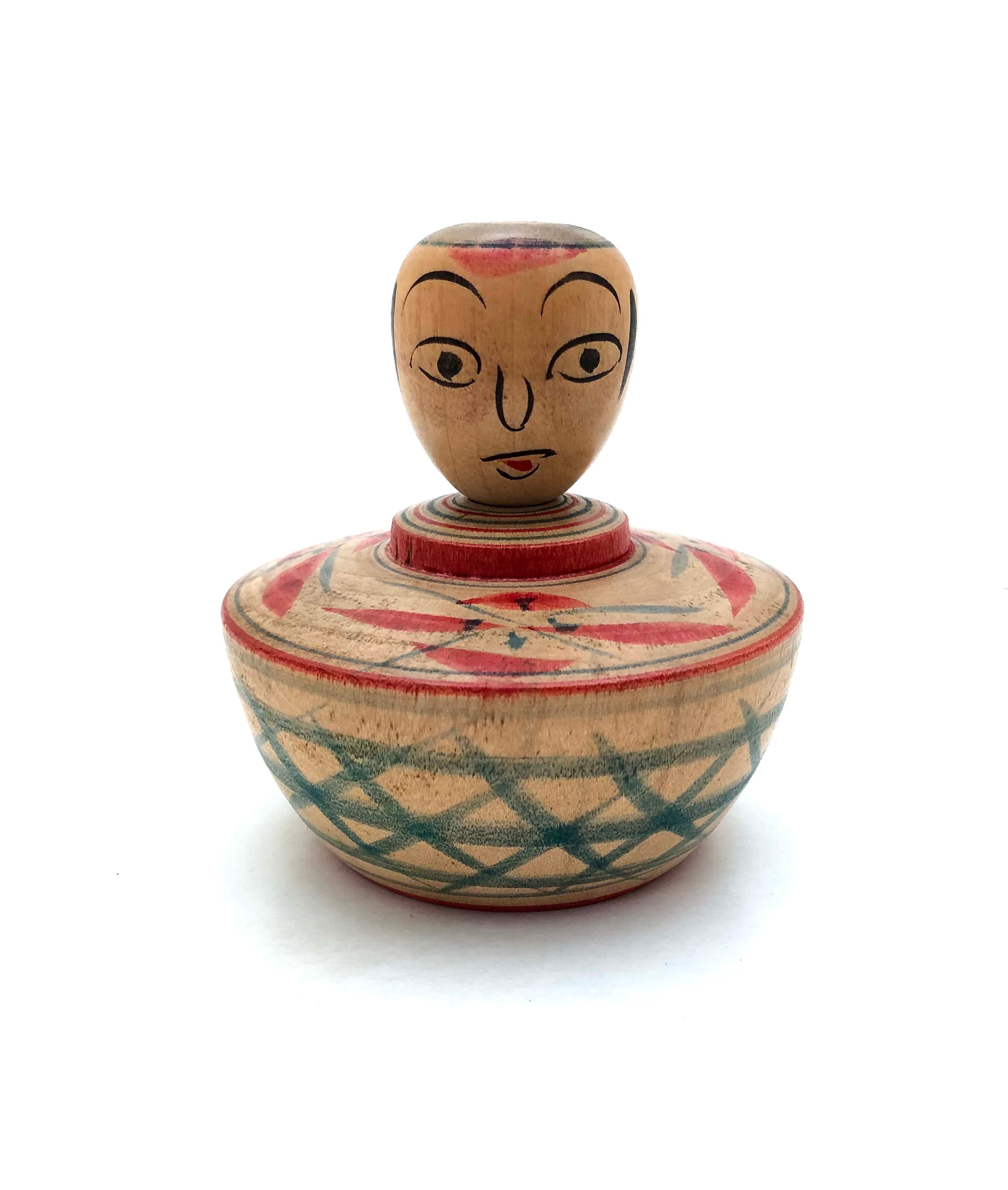 Vintage Japanese ‘Takobozu’ Nakanosawa Ejiko Kokeshi by Kakizaki, Fumio