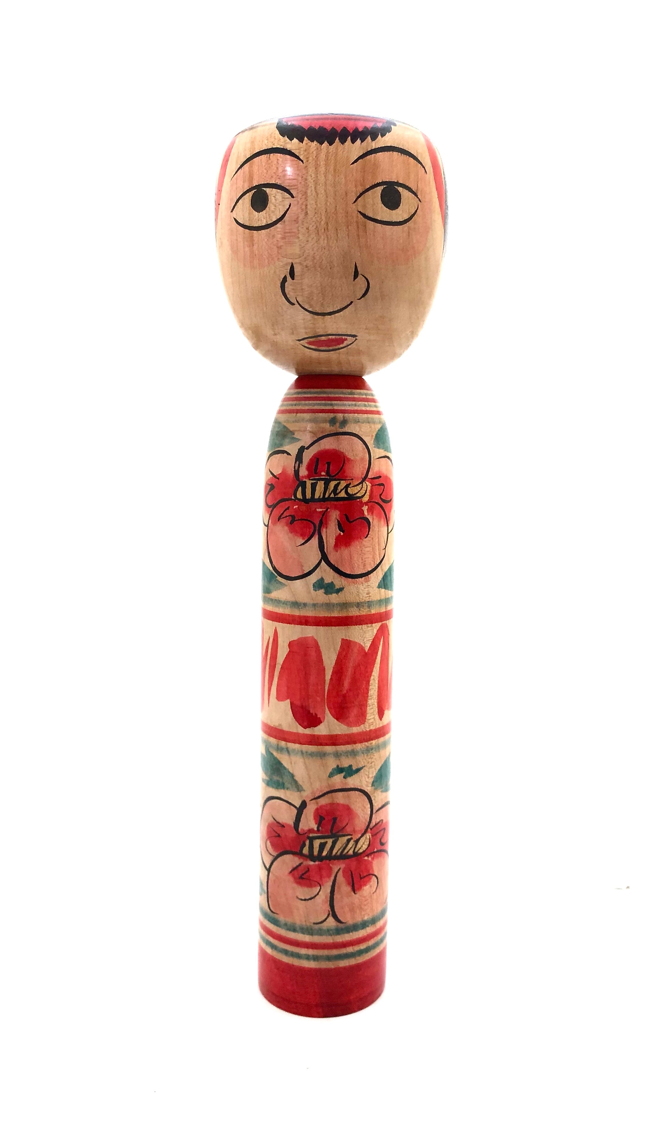 Vintage Japanese ‘Takobozu’ Nakanosawa Kokeshi by Saito, Tokuju