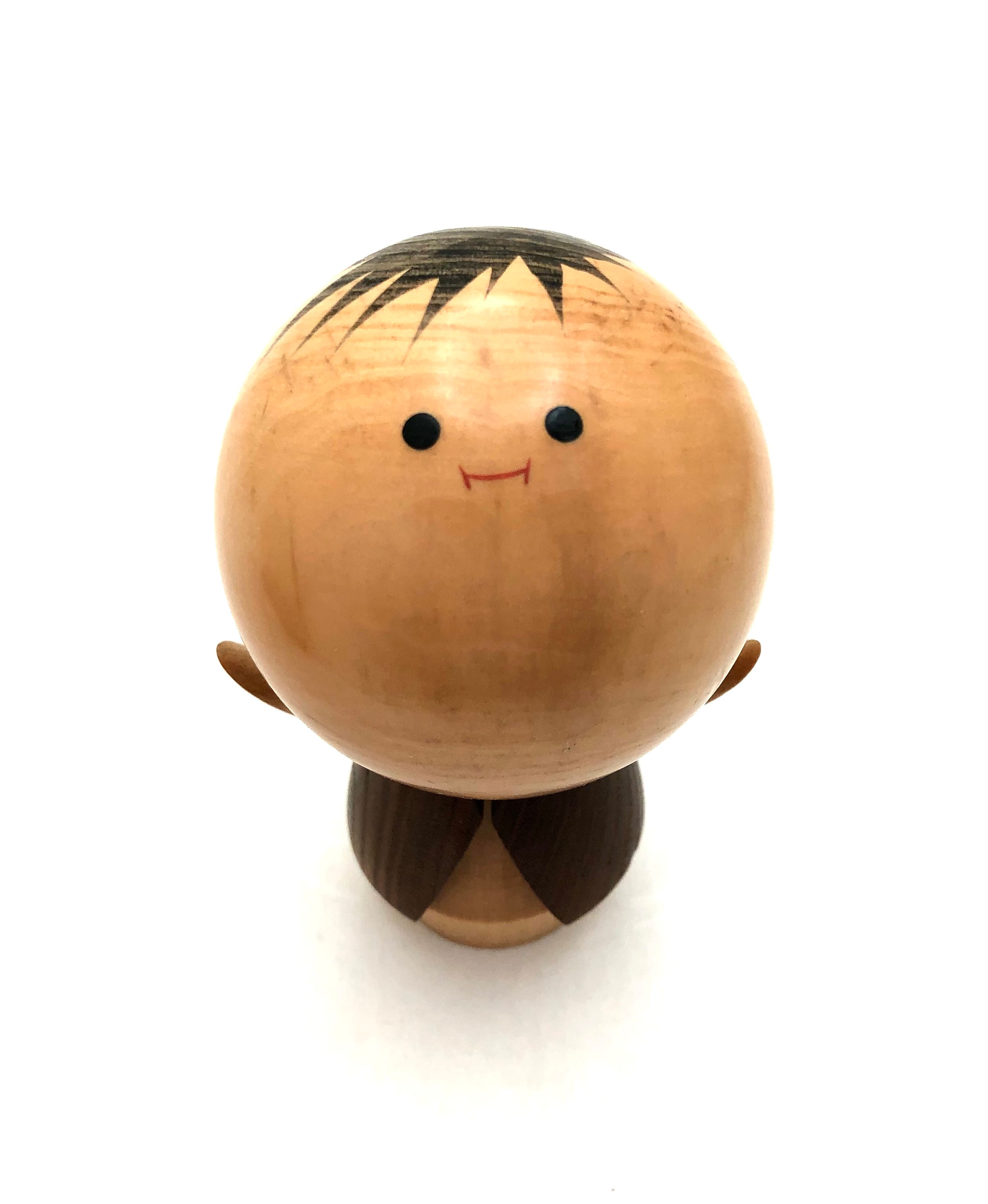 Vintage Japanese Sosaku Kokeshi entitled: “Siblings | Hibari” by Kato, Koumei