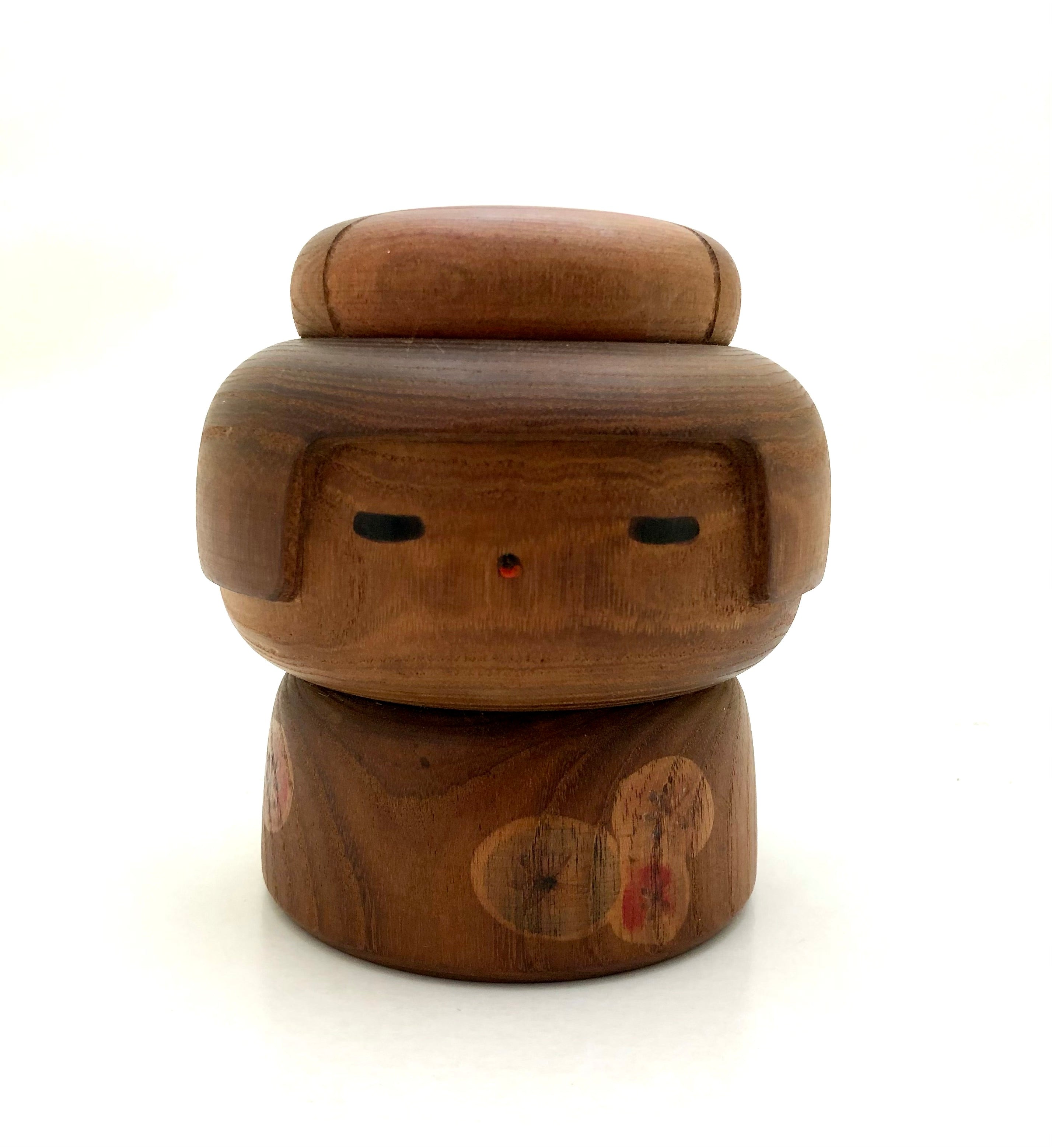 Vintage Japanese Sosaku Kokeshi entitled: “Tsubaki ko | Camellia Girl”” by Yamanaka, Sanpei