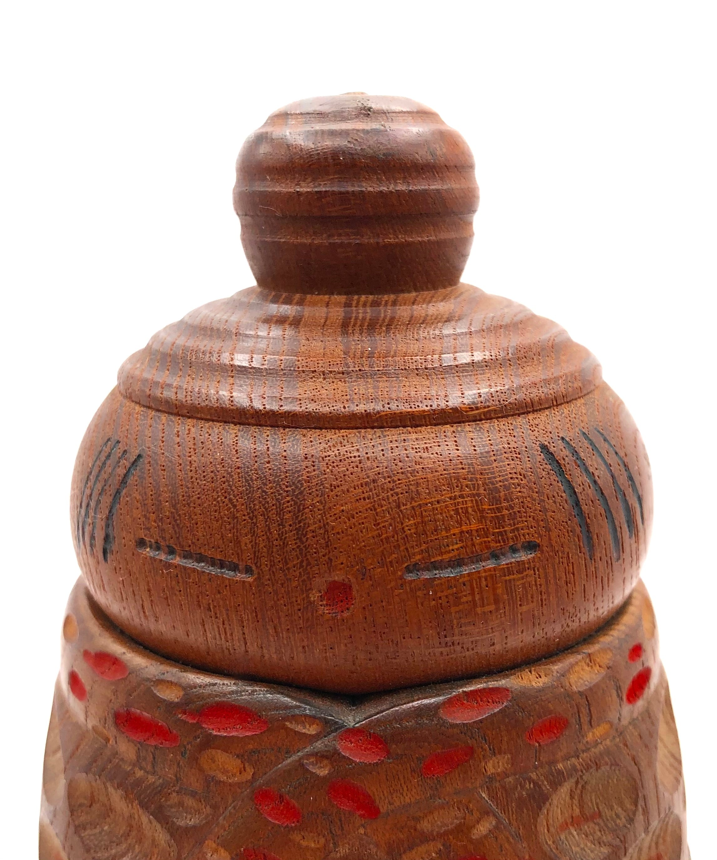 Vintage Sosaku Kokeshi entitled: “Fusetu | Wind and Snow” by Shouzan, Shido (1932-1995)
