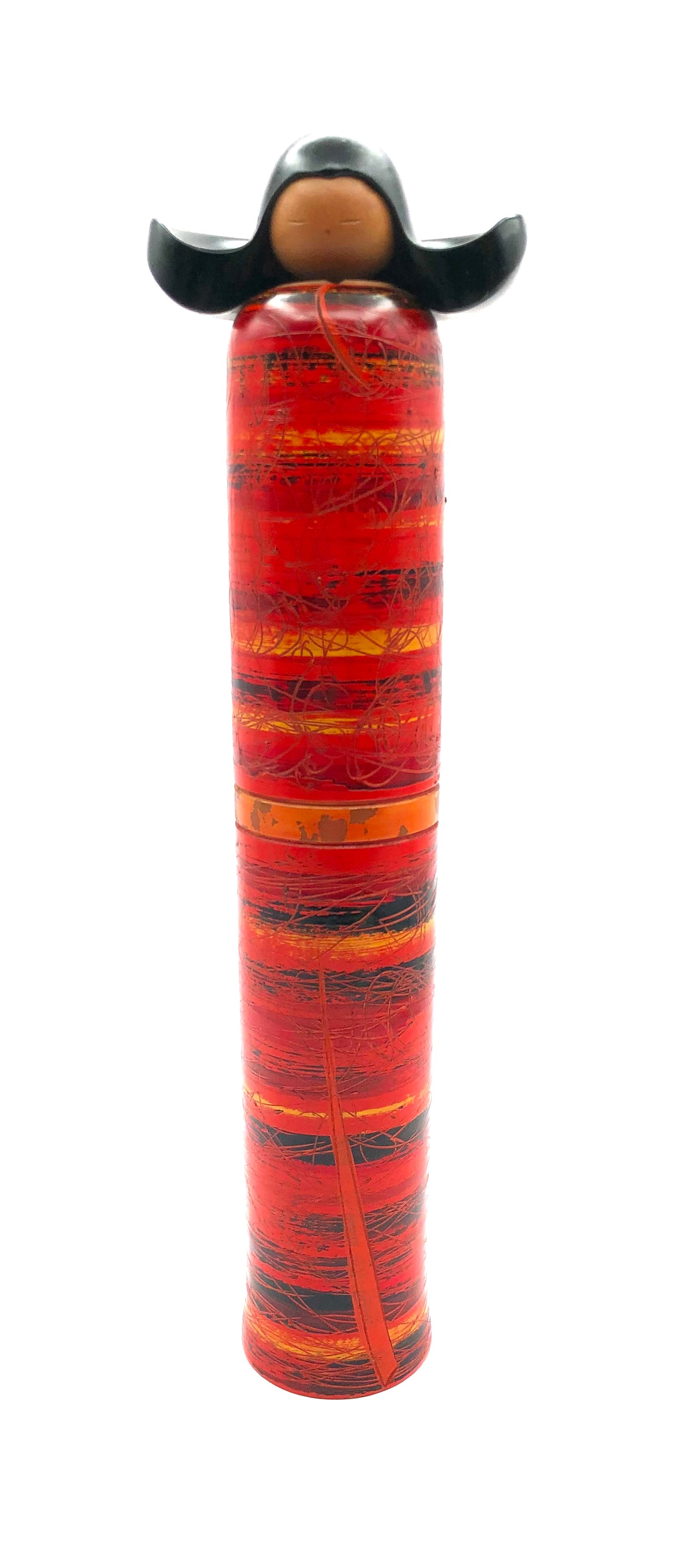 Vintage Sosaku Kokeshi entitled: “Shuen | The Past” by Katase, Kaihei (1921-2015)