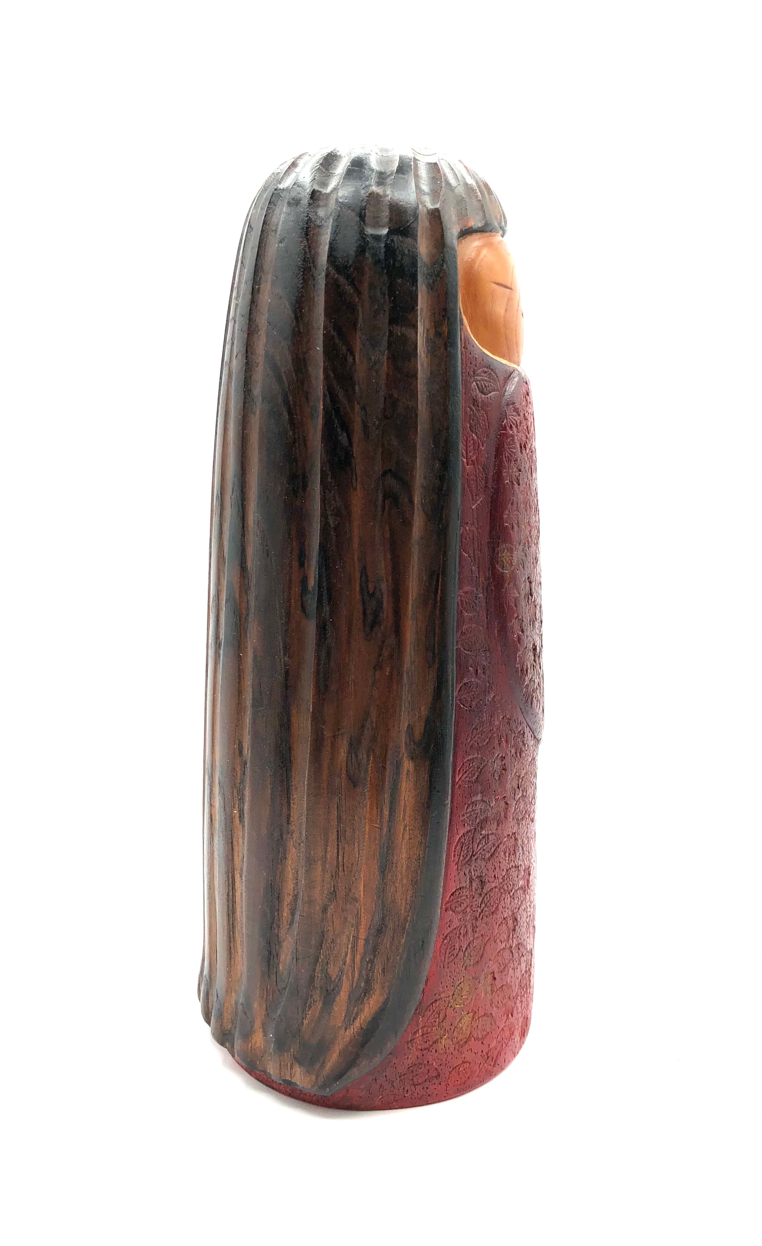 Vintage Sosaku Kokeshi entitled: “Usugori | Chilly Morn” by Katase, Kaihei (1921-2015)