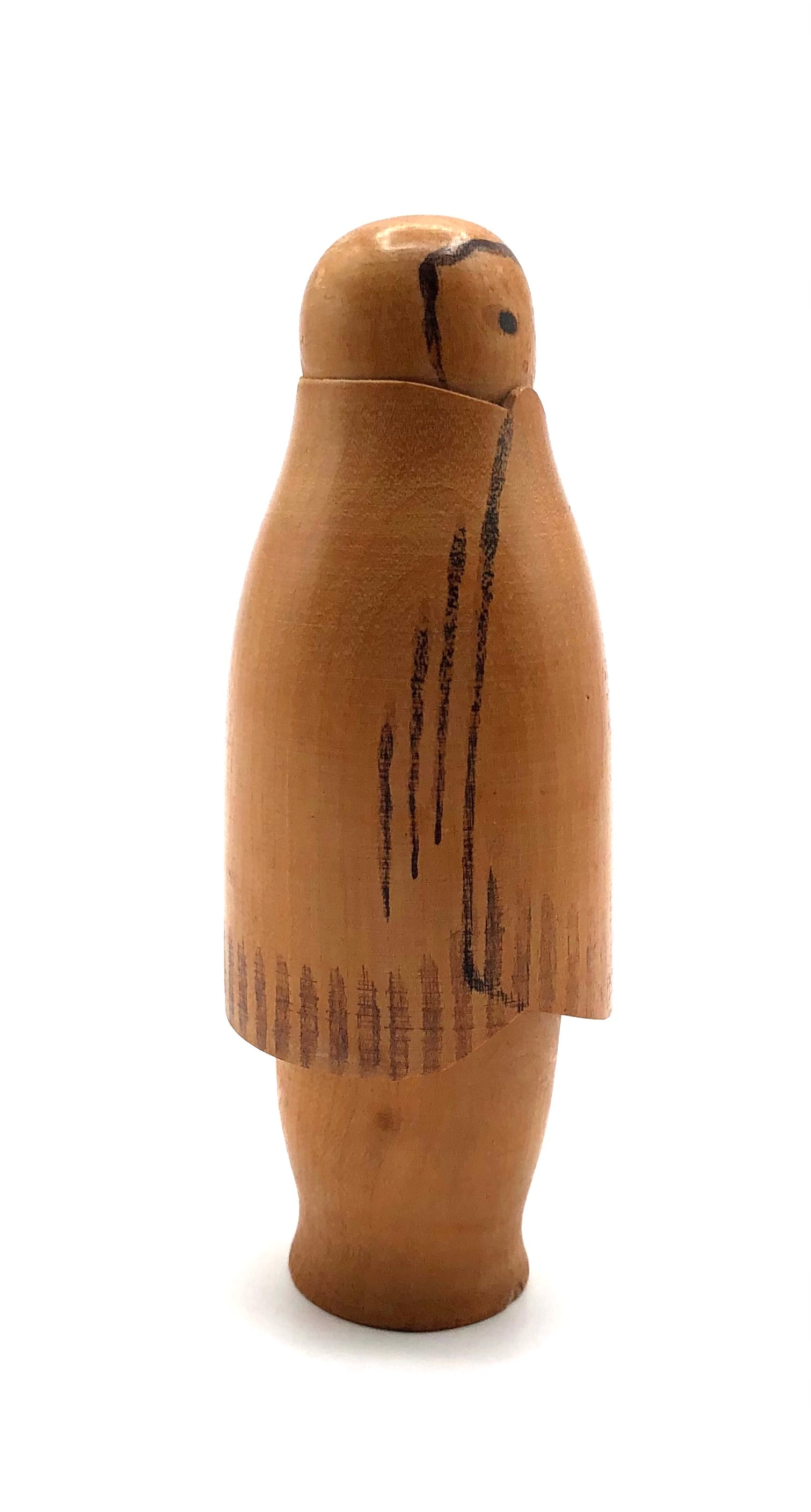 Vintage Sosaku Kokeshi entitled: “Yukinko” | Snow Child” by Yusa, Fukuju, (1930-2001)