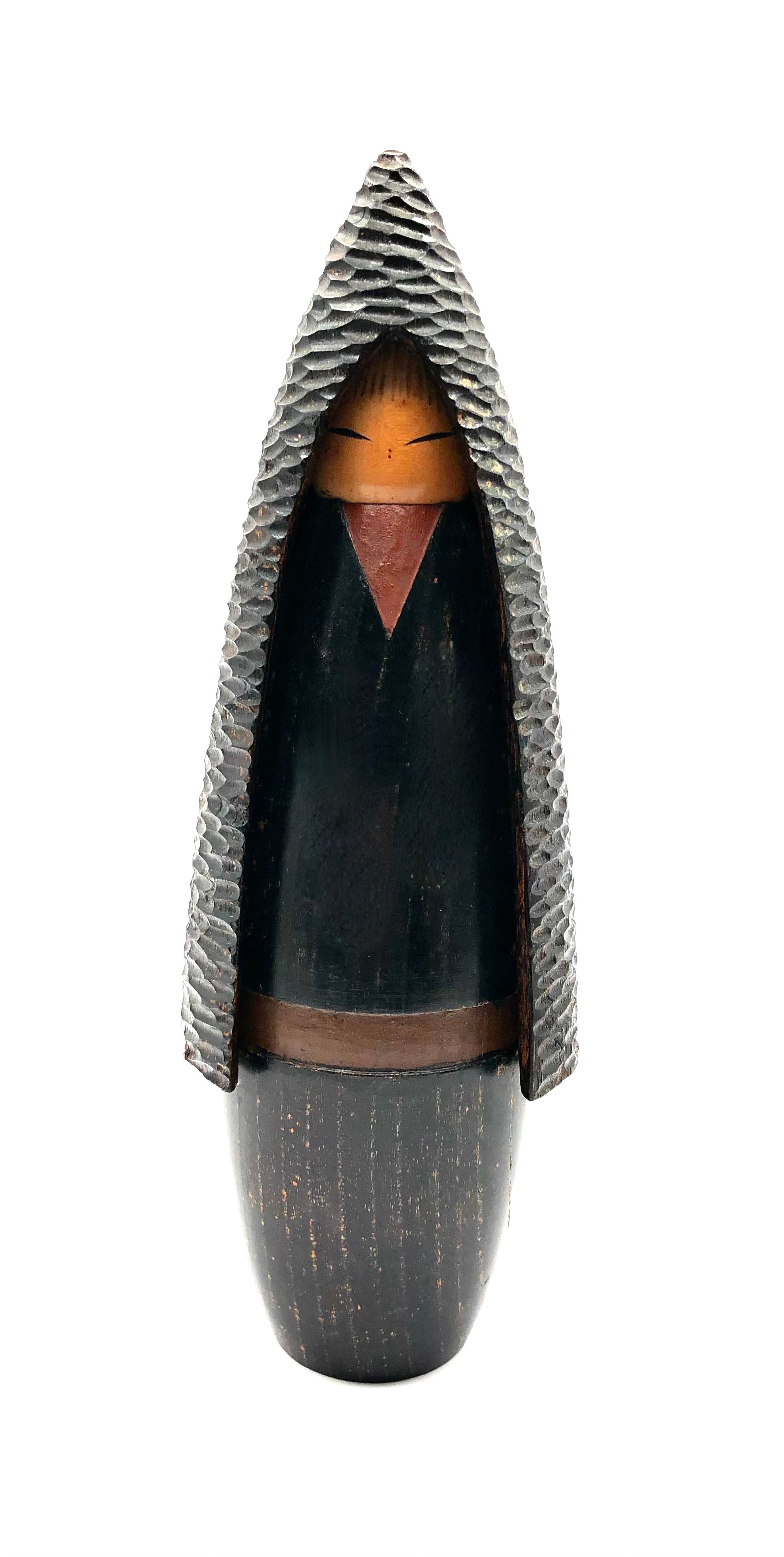 Vintage Sosaku Kokeshi entitled: “Fuyu no on'nanoko | Winter Girl” by Shouzan, Shido (1932-1995)