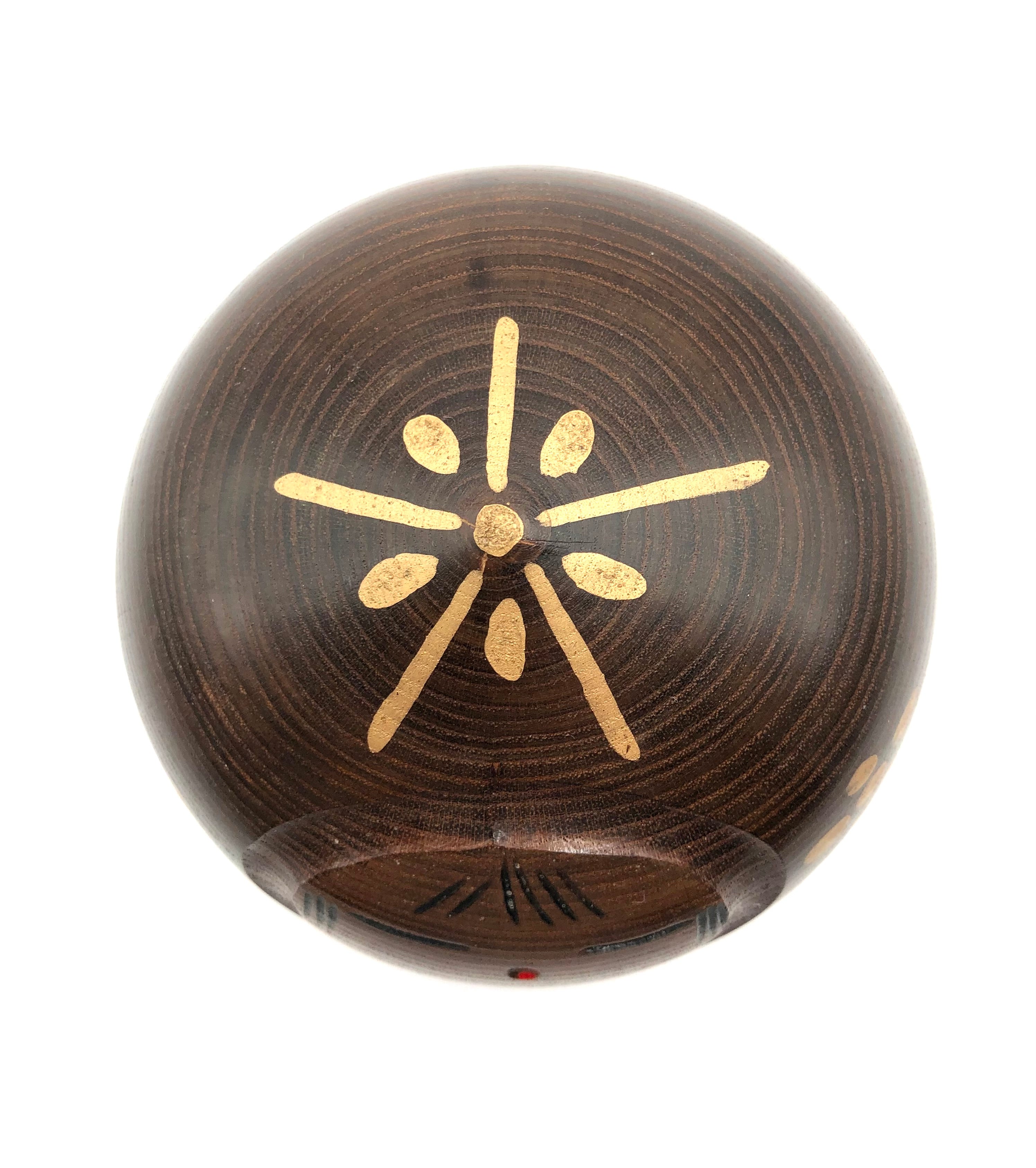 Vintage Sosaku Kokeshi entitled:”Kuri no ko | Chestnut Child” by Miyaijma, Muhitsu (1929-)