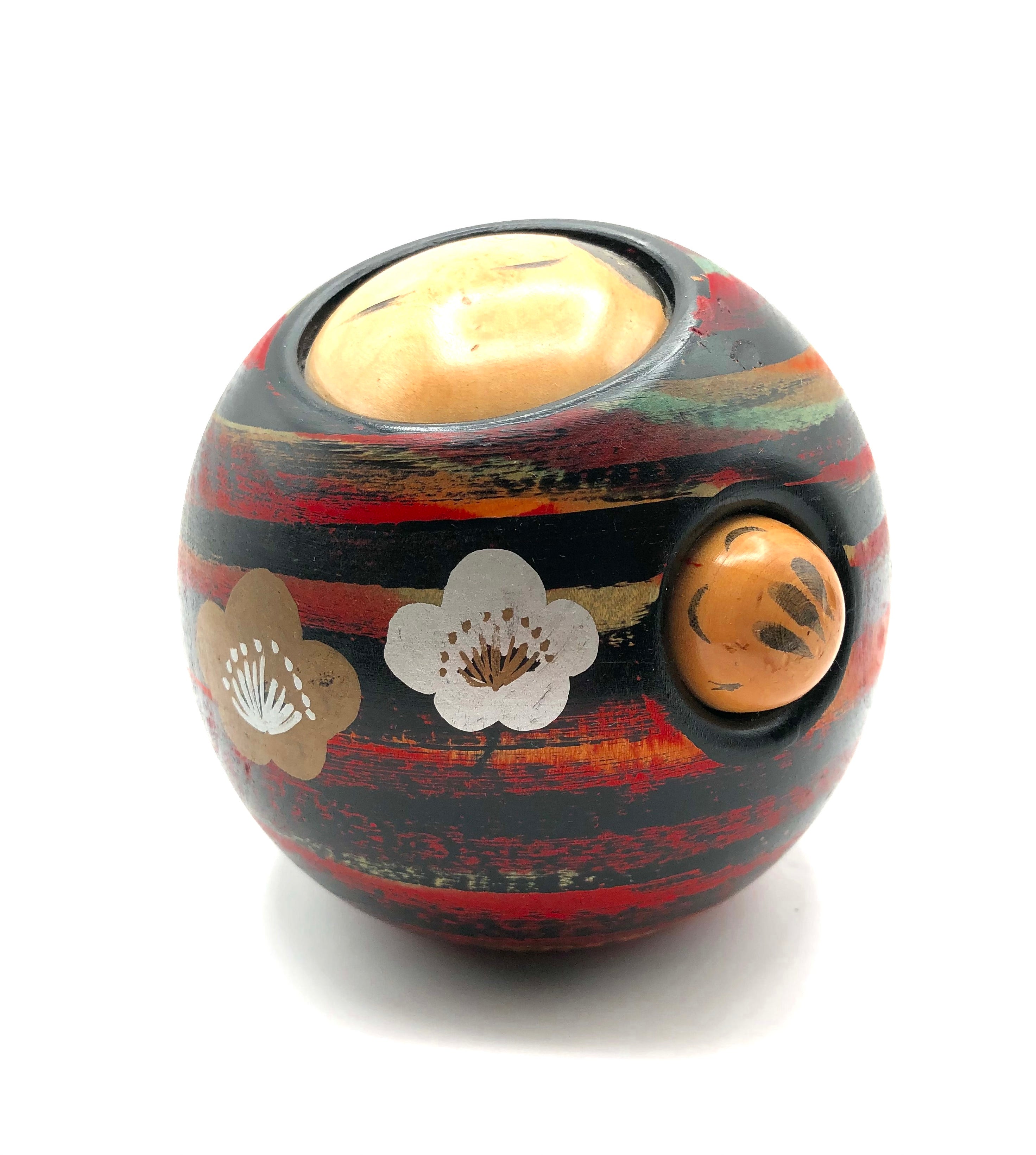 Vintage Sosaku Kokeshi entitled: “Okāsan to kodomo | Mother and Child” by Katase, Kaihei (1921-2015)