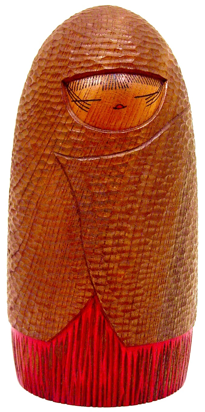 Vintage Sosaku Kokeshi entitled: “Yuyake | Evening Glow by Aida, Seiho (A.K.A. Harumine) (1926-1998
